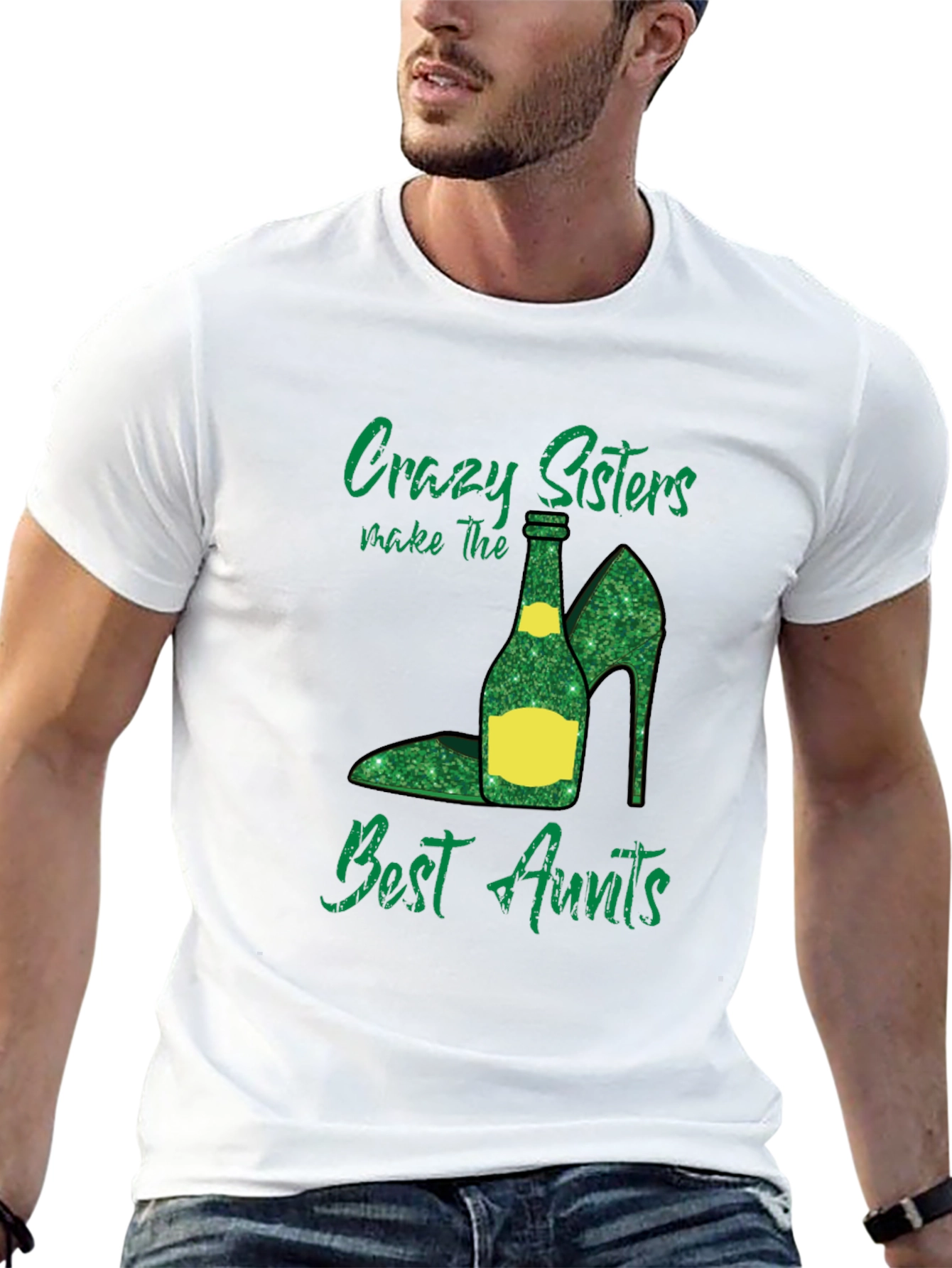 Crazy Sisters Best Aunts Black T-Shirt