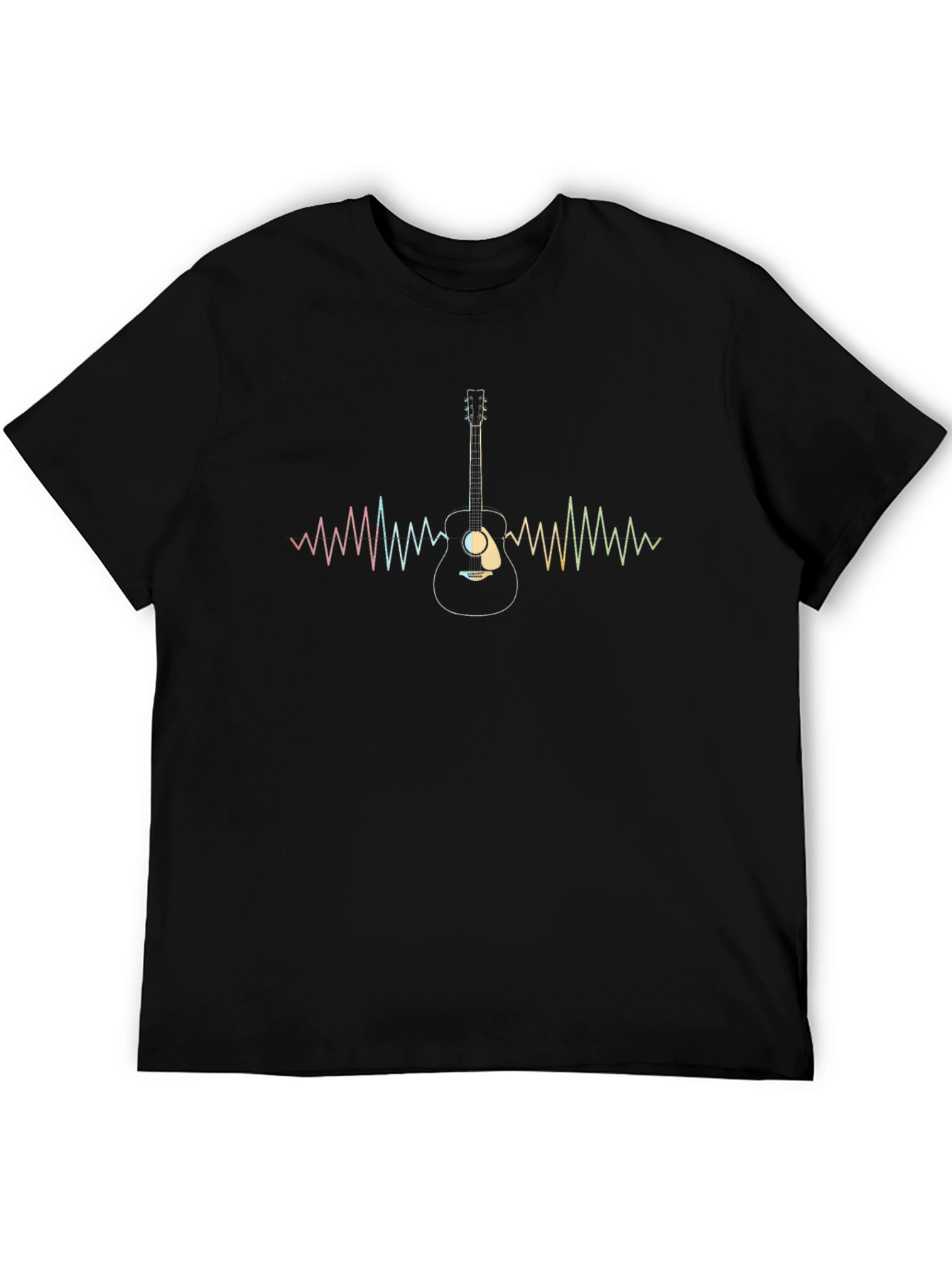 Guitar Heartbeat Graphic Tee - Music Lover T-Shirt