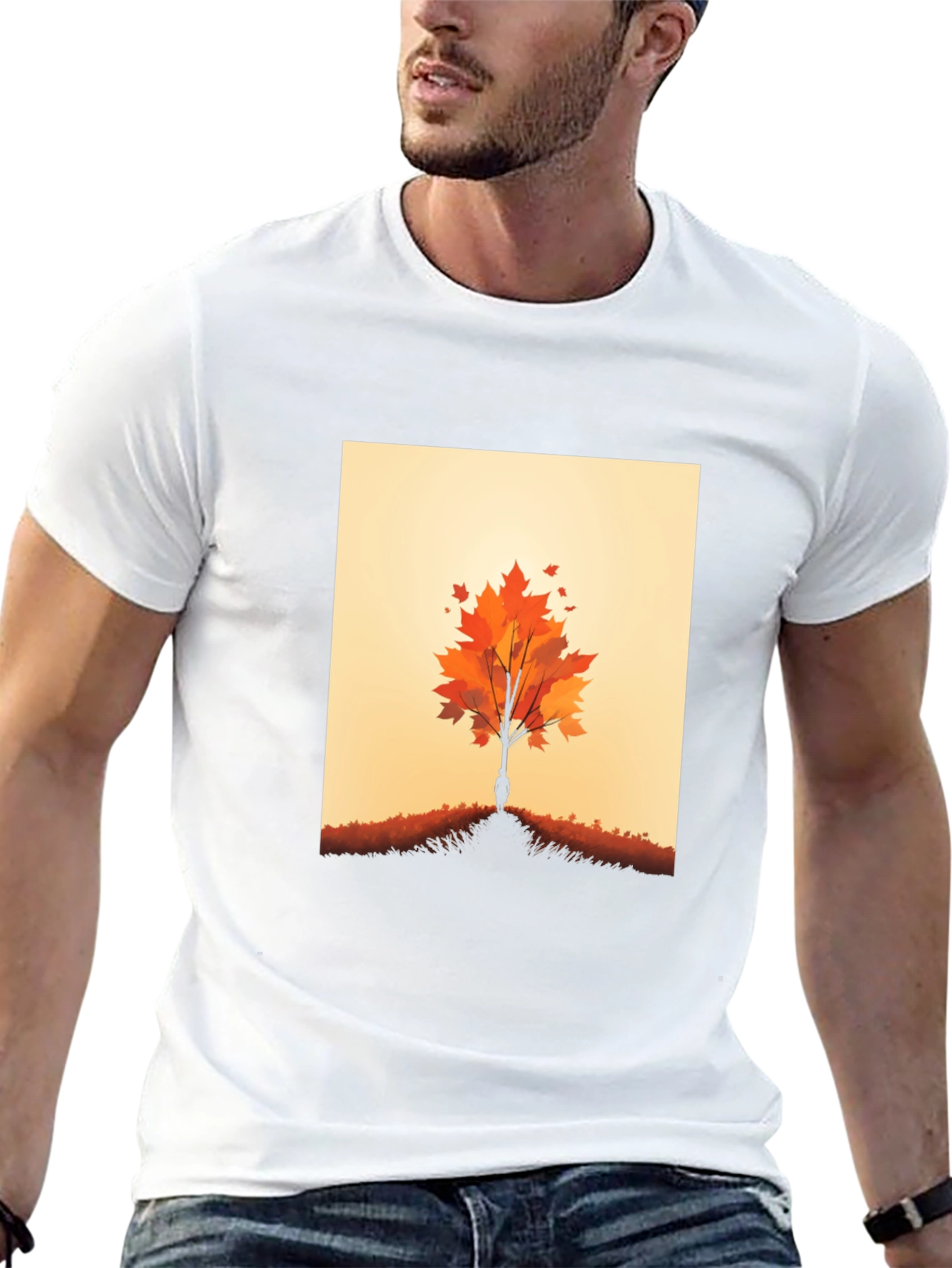 Autumn Tree Graphic Tee - Nature Inspired Design