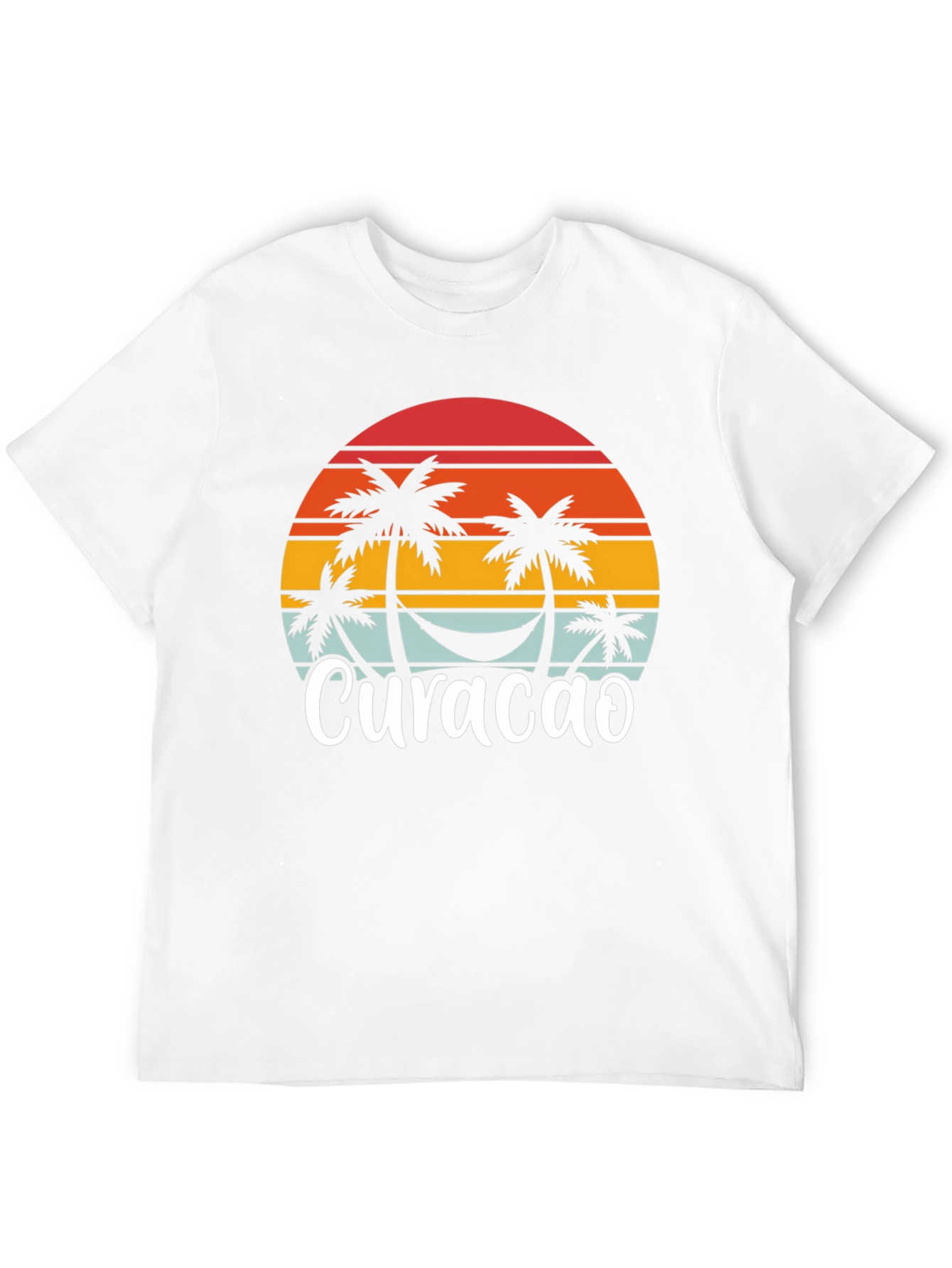 Curacao Palm Tree Sunset T-Shirt