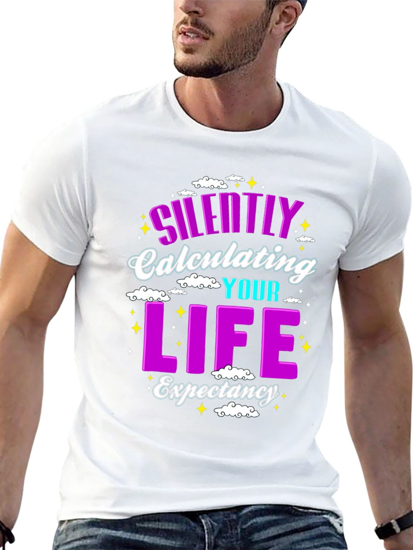Silently Calculating Life Expectancy Funny T-Shirt
