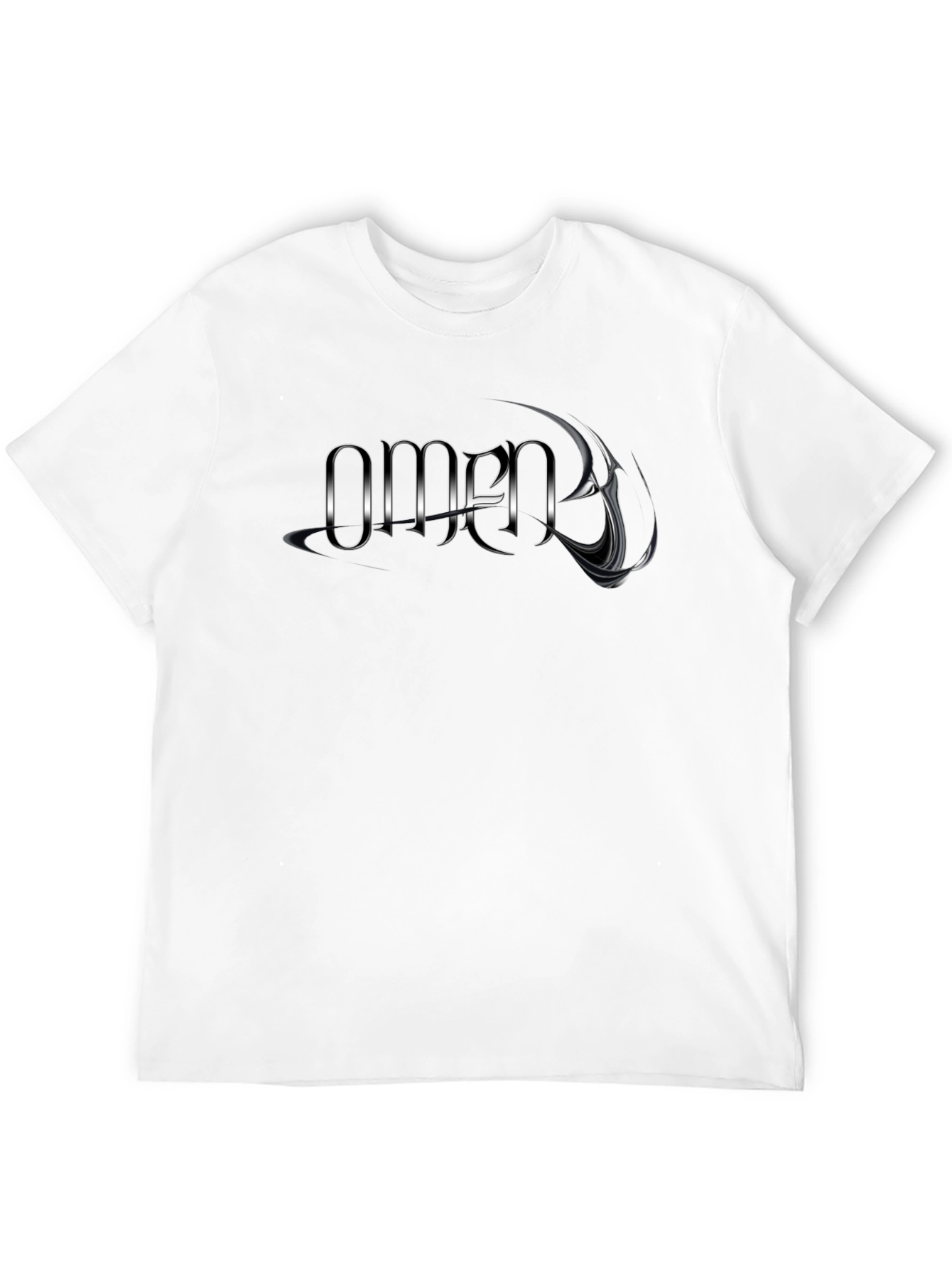 Omen Graphic Print Black T-Shirt