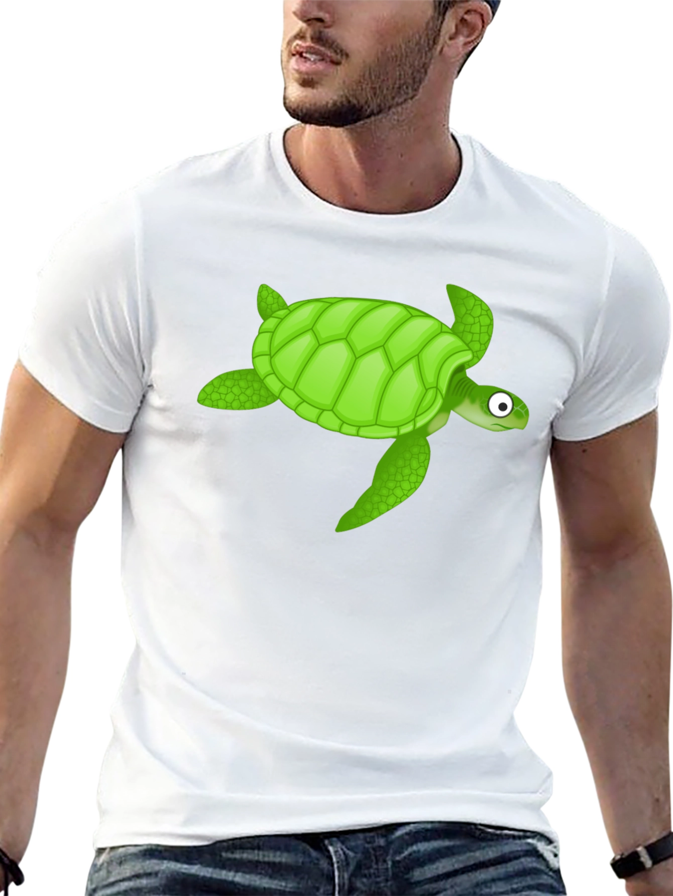 Turtle Graphic Black T-Shirt