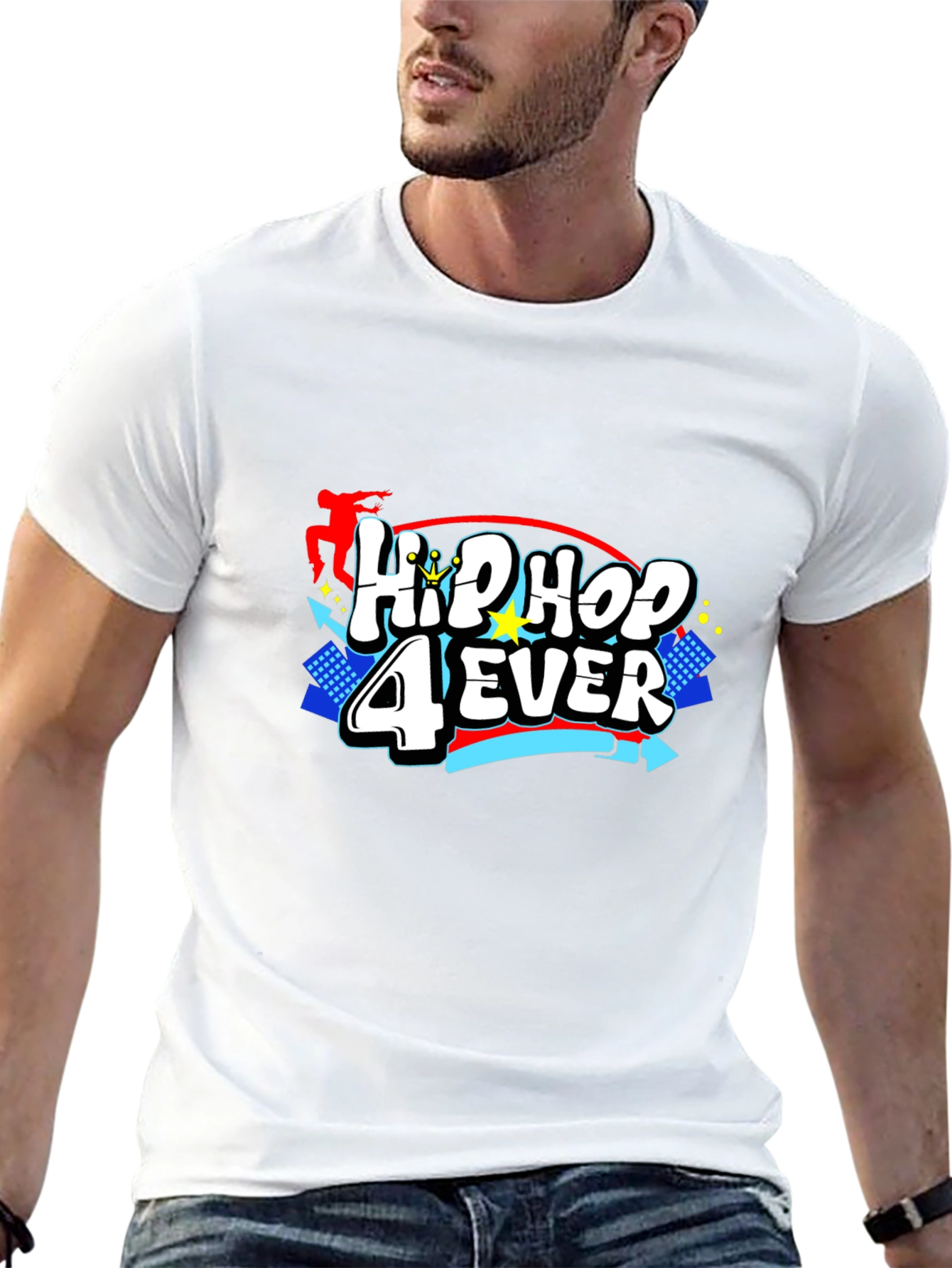 Hip Hop 4 Ever Black T-Shirt