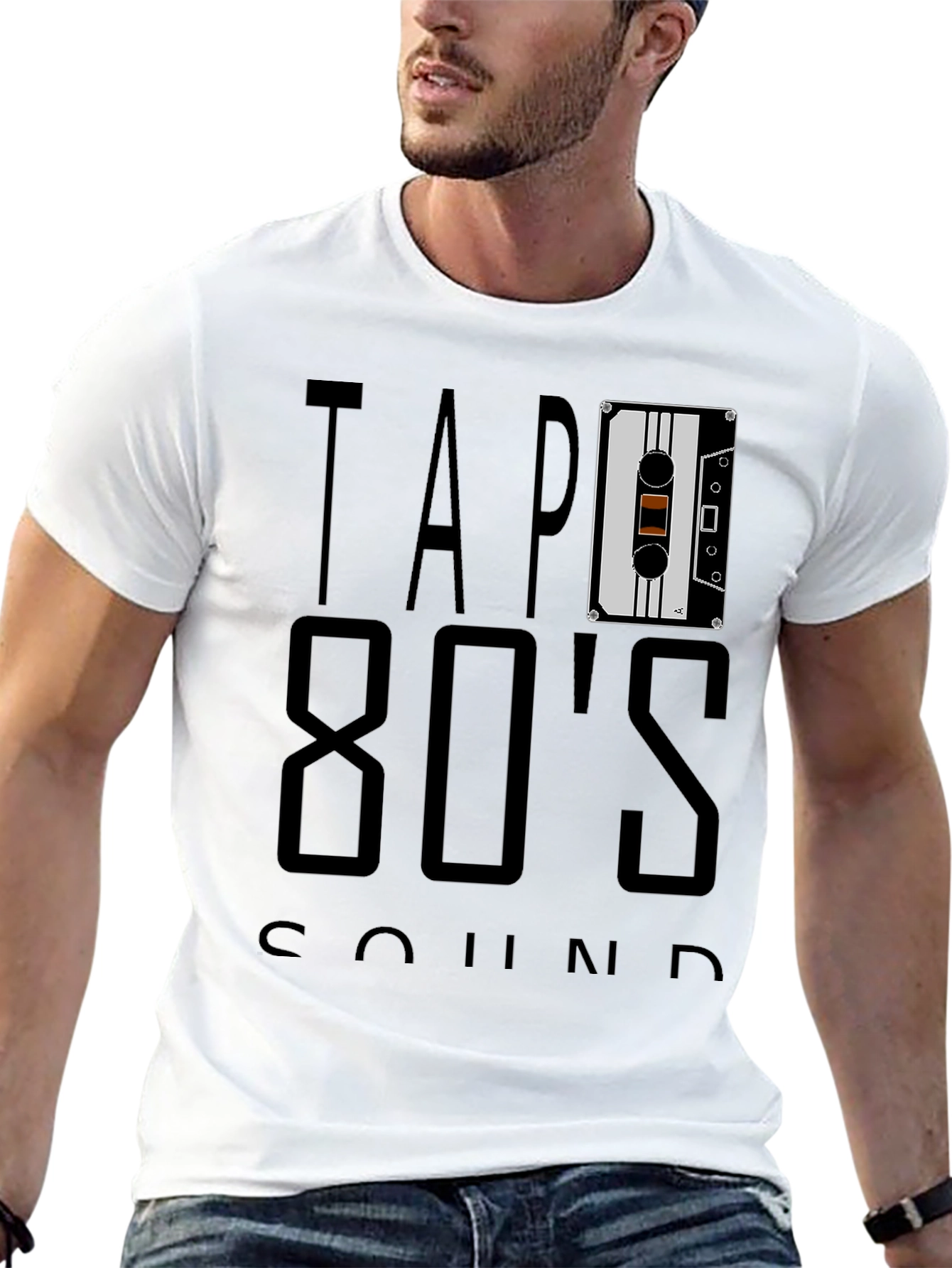 Retro 80s Sound Cassette Tape T-Shirt