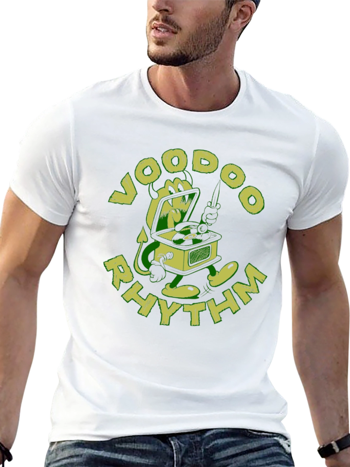 Voodoo Rhythm Graphic Black T-Shirt