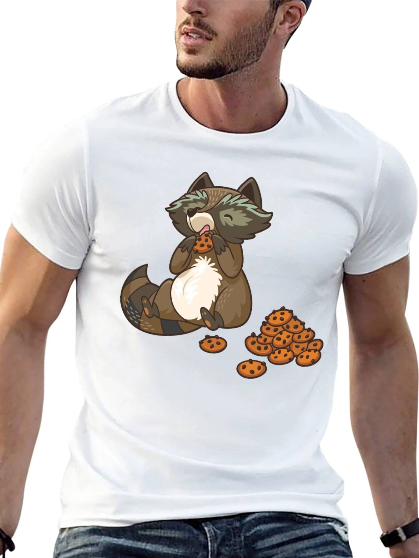Raccoon Cookie Lover T-Shirt - Unisex