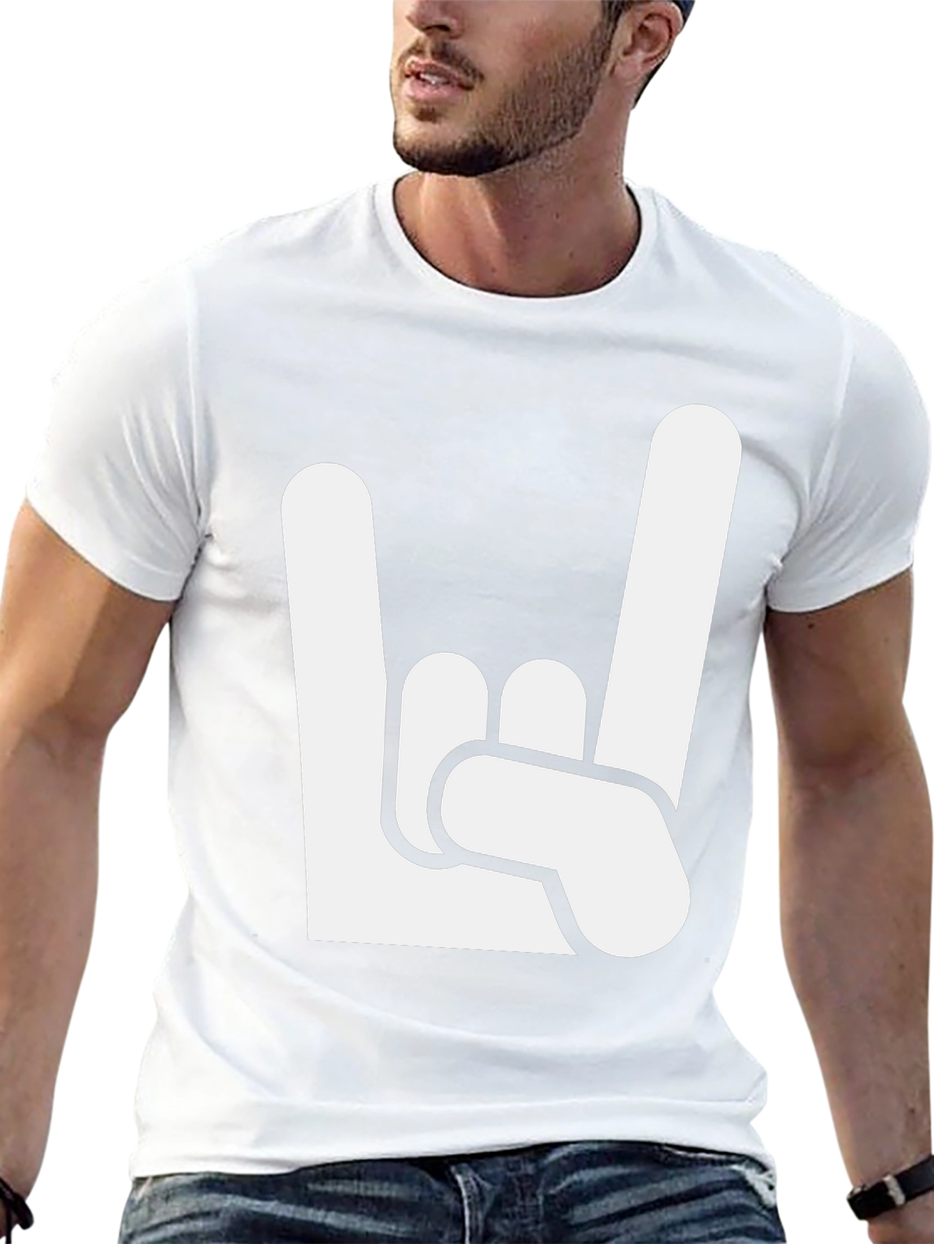 Rock On T-Shirt - Metal Hand Sign Graphic Tee