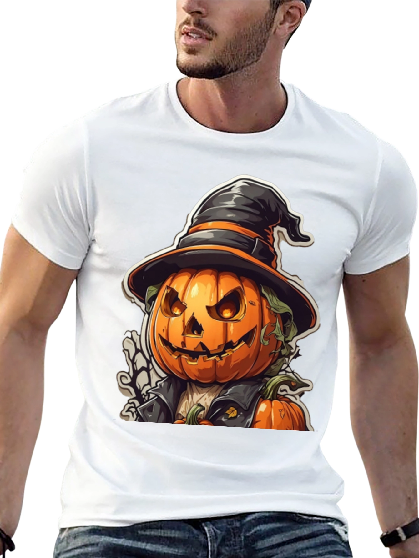 Halloween Pumpkin Head T-Shirt