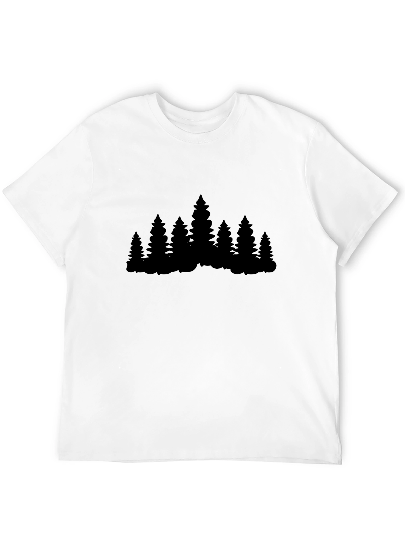 Nature Lover T-Shirt - Pine Tree Silhouette Design