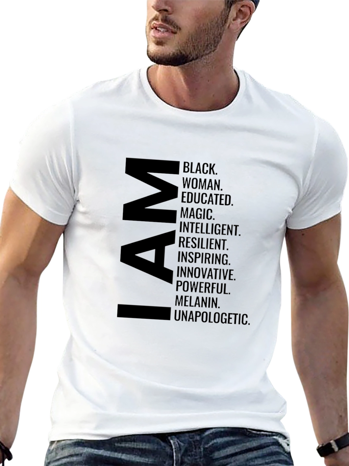 I AM Black Woman Graphic T-Shirt