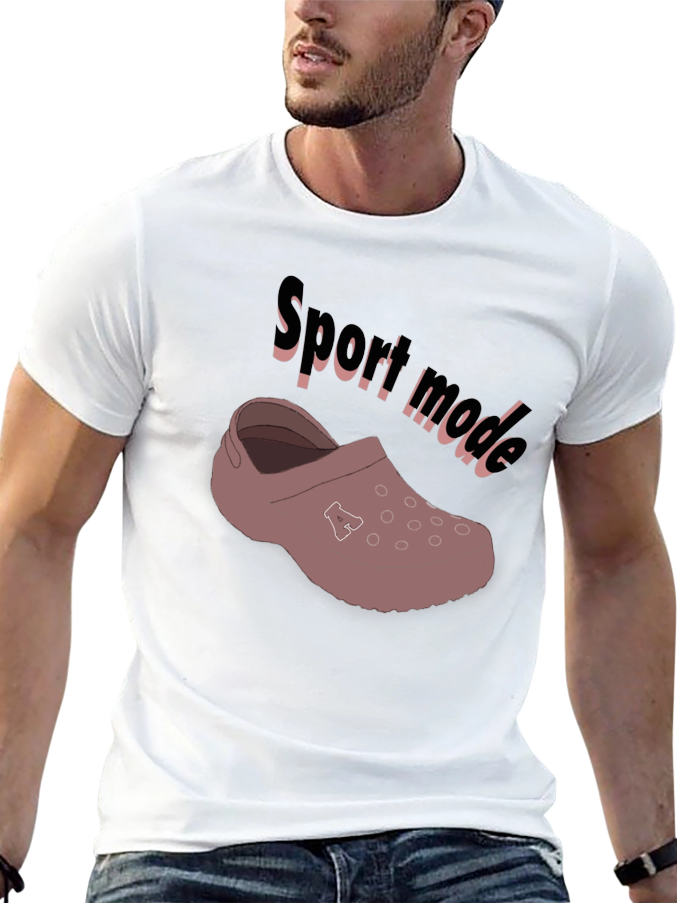 Sport Mode Croc T-Shirt - Black