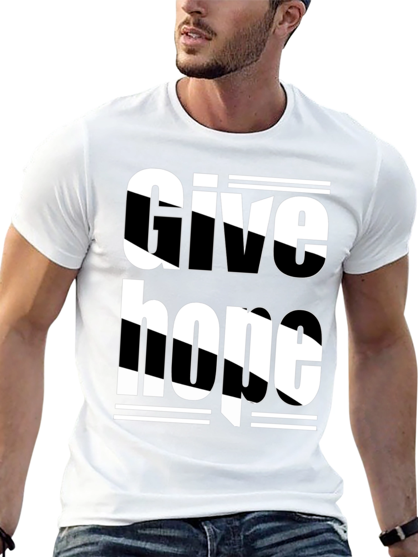 Give Hope Black Graphic Tee