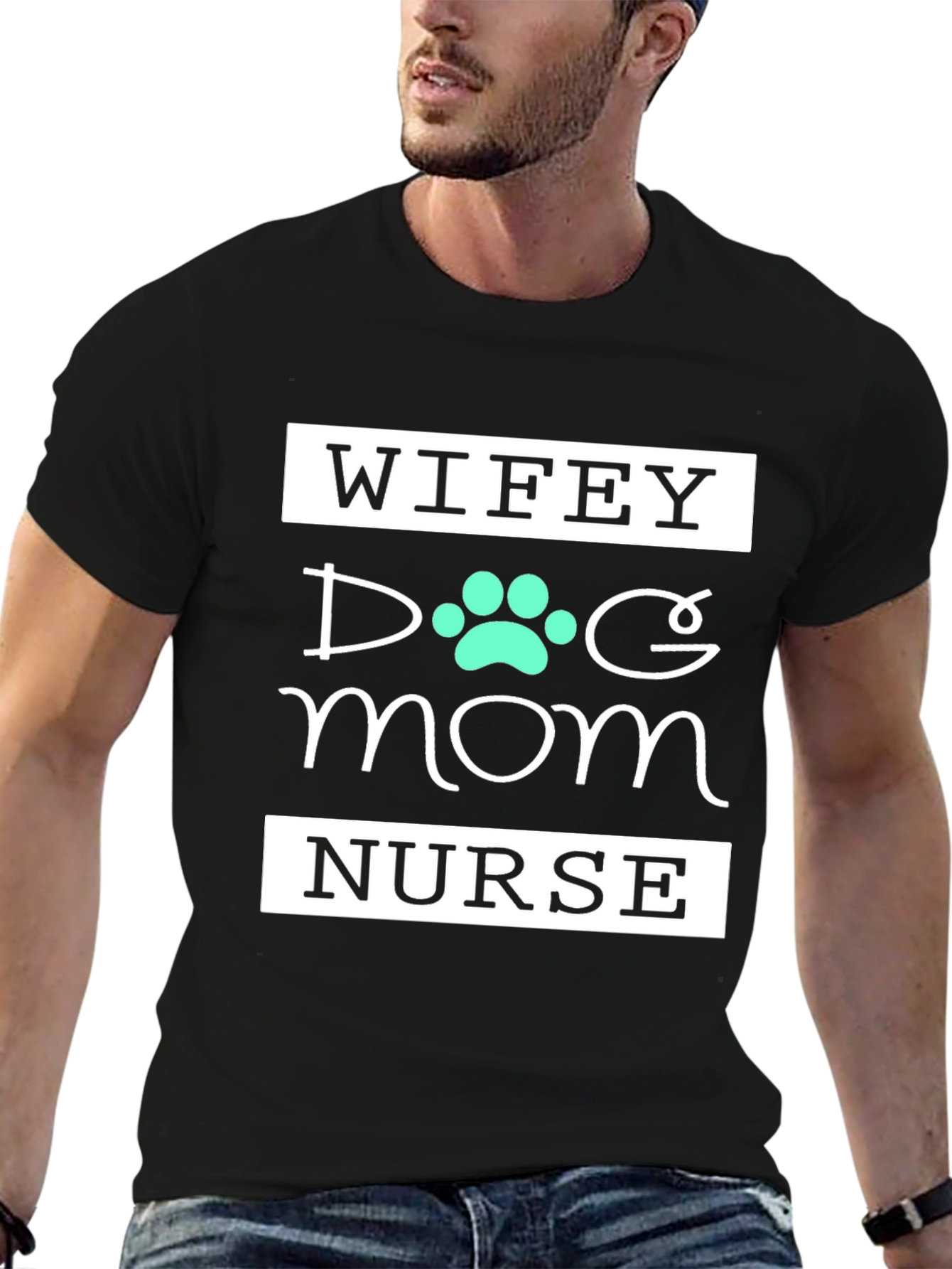Wifey Dog Mom Nurse Graphic Tee