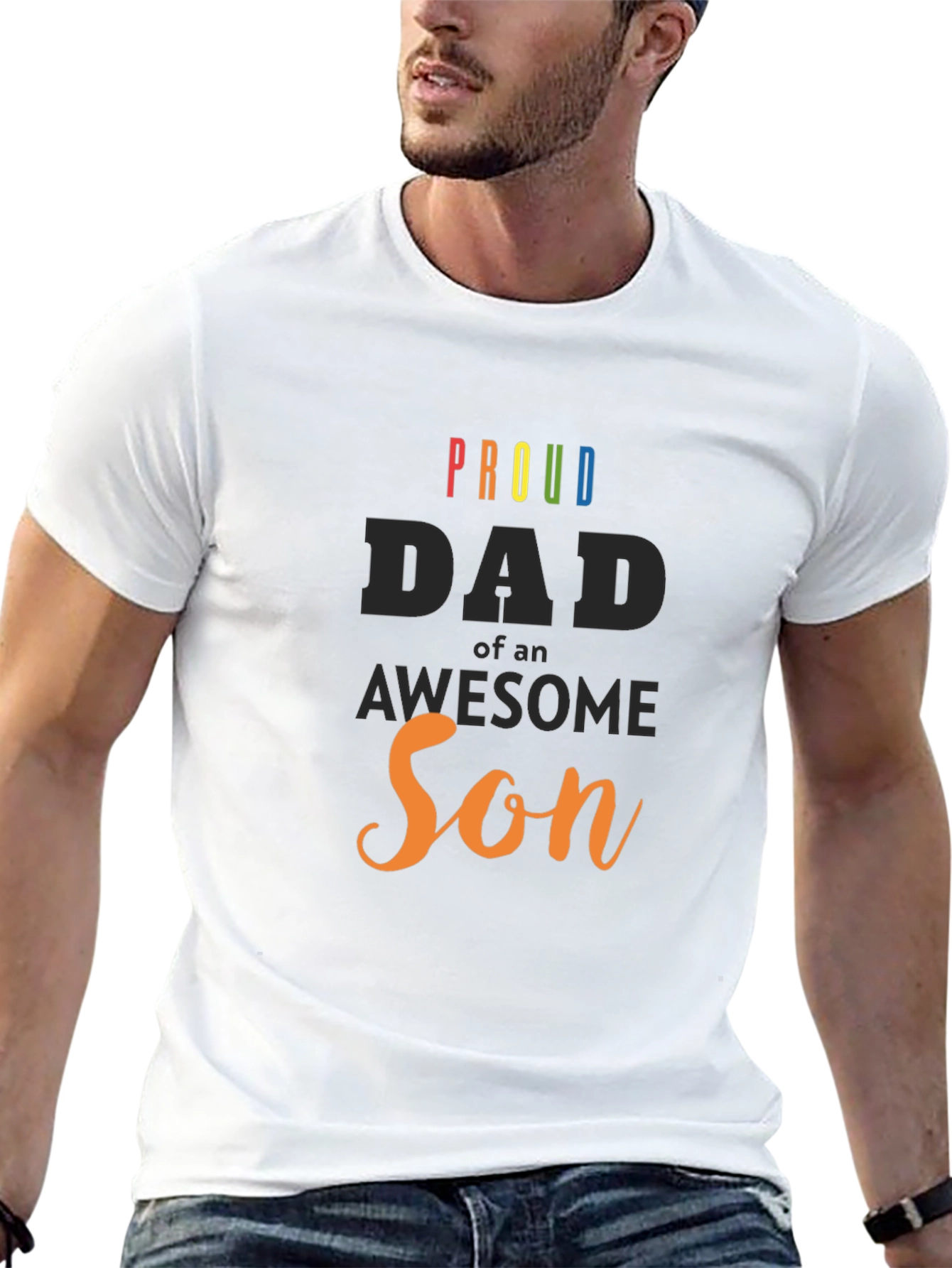 Proud Dad of an Awesome Son Graphic T-Shirt