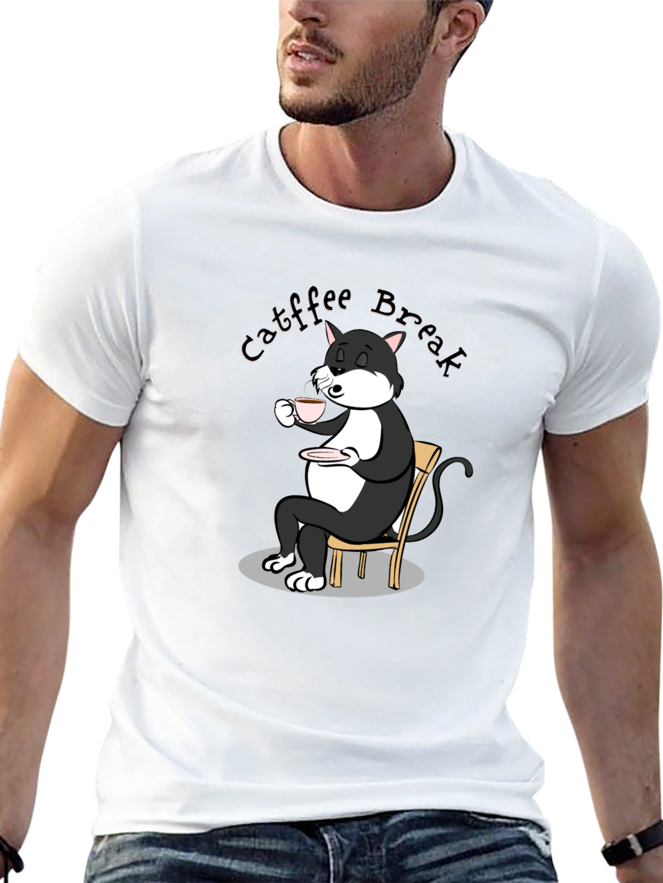 Cat Coffee Break T-Shirt
