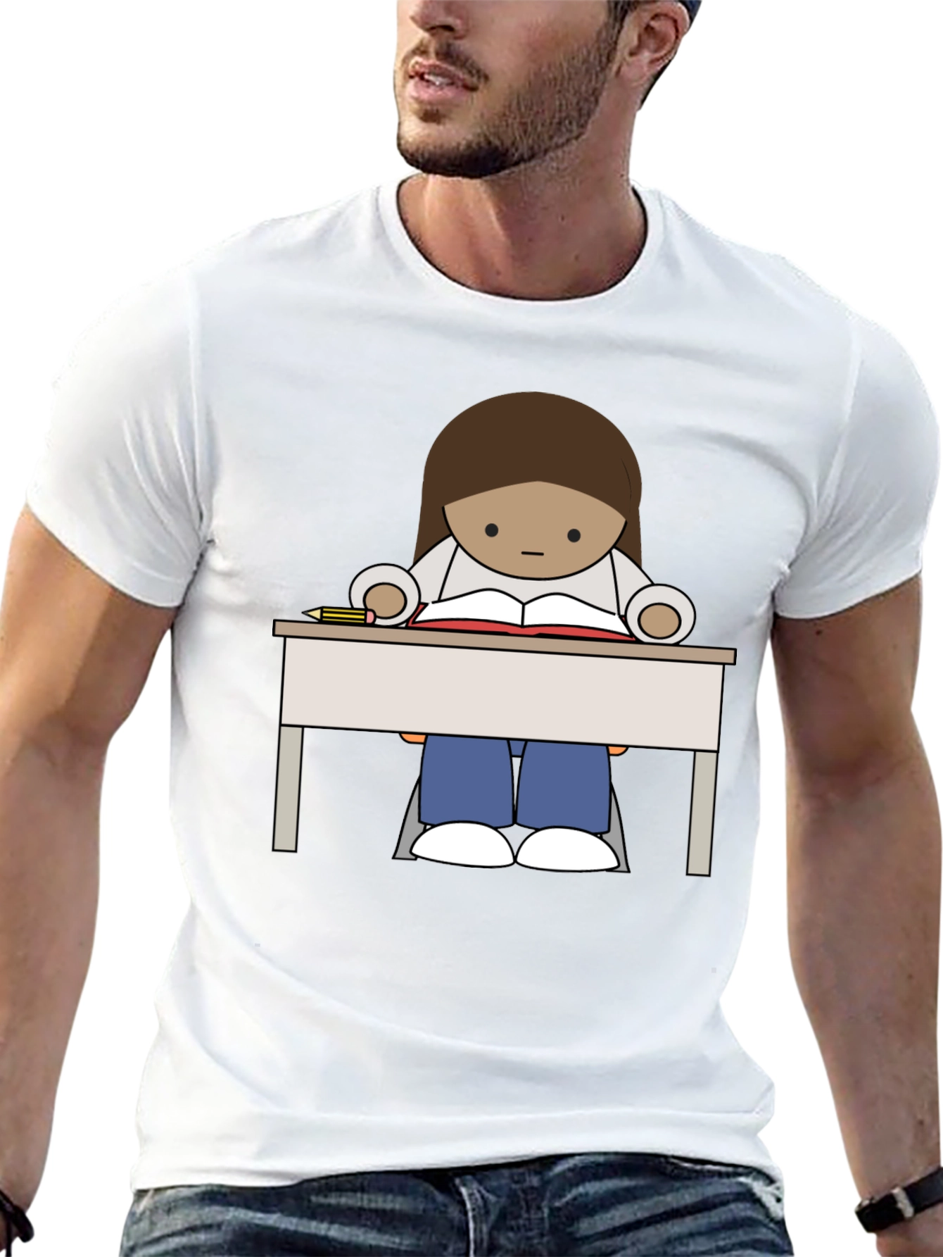 Cartoon Student T-Shirt