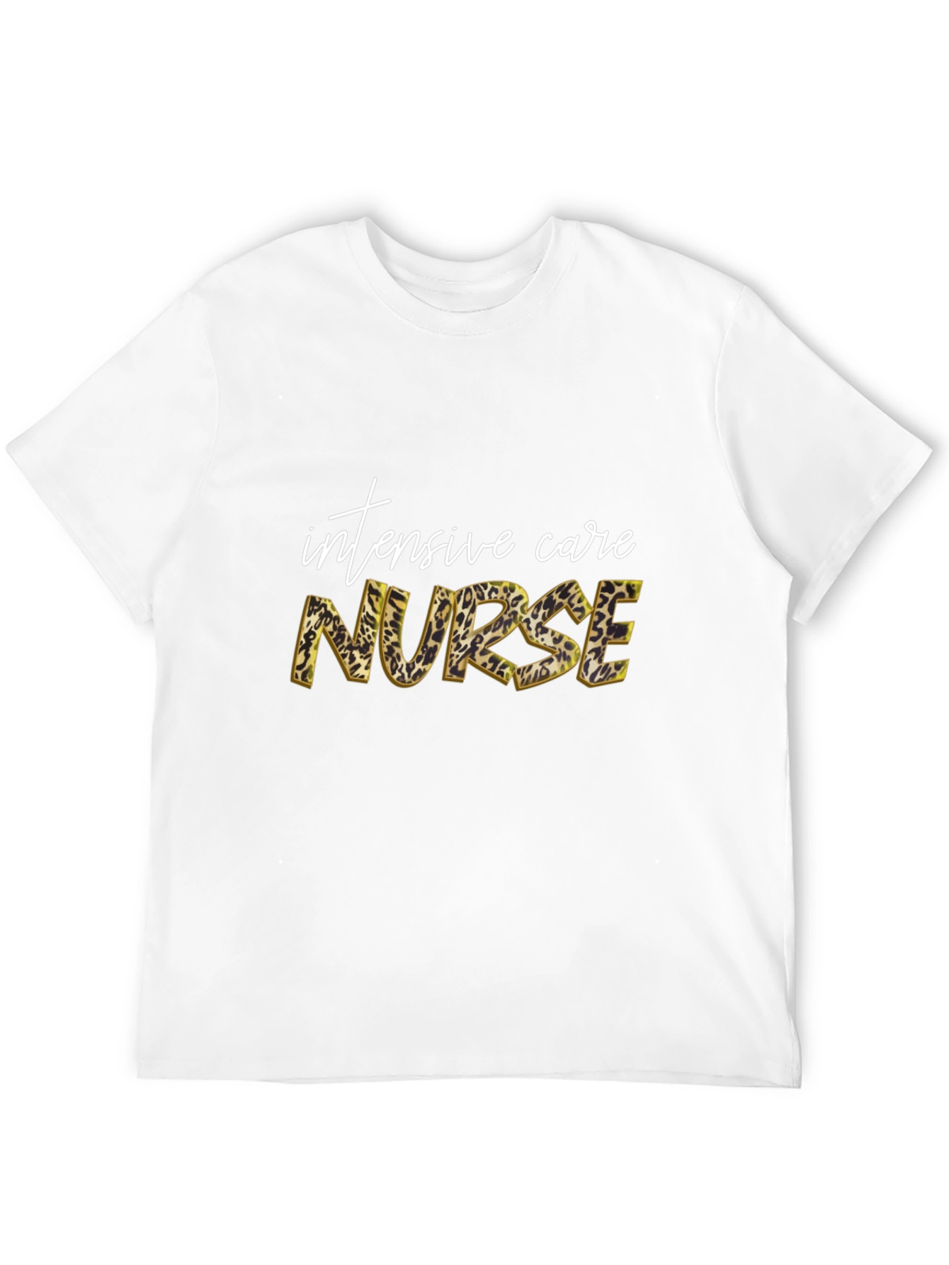 Intensive Care Nurse Leopard Print T-Shirt
