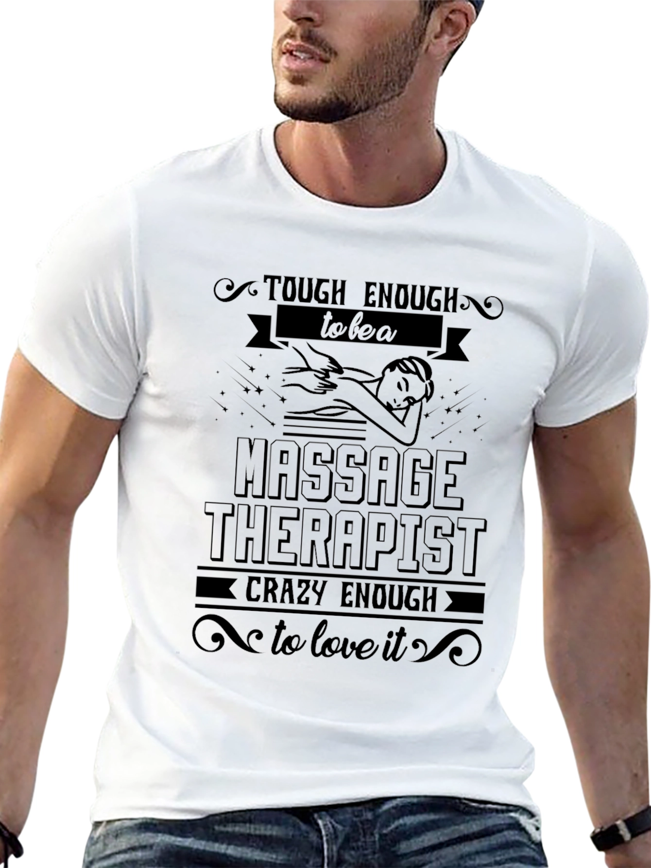 Massage Therapist T-Shirt - Tough Enough & Crazy Enough