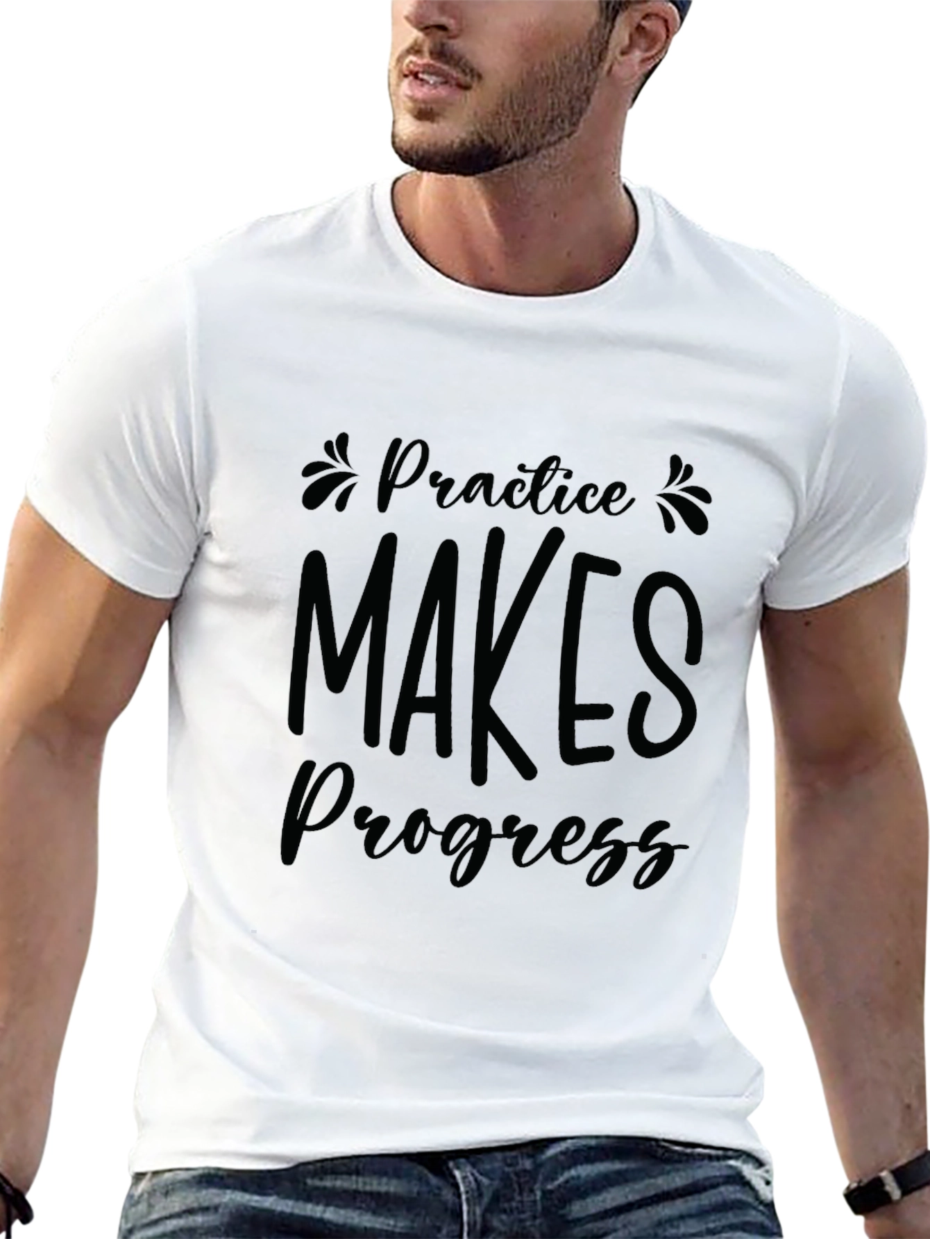 Practice Makes Progress Black T-Shirt