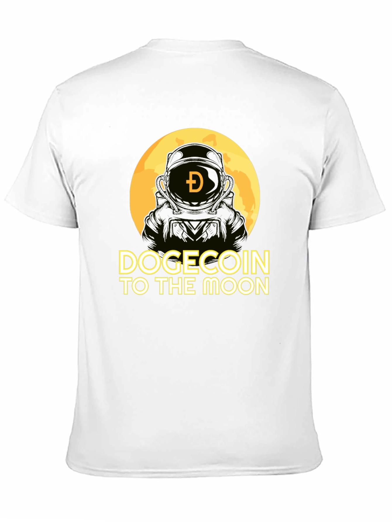 Dogecoin To The Moon Black T-Shirt