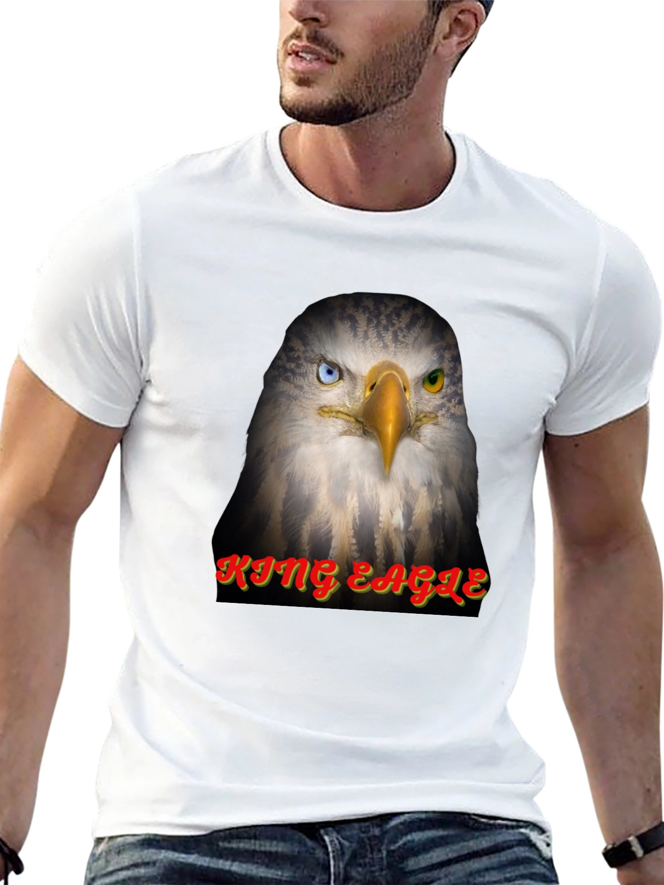 King Eagle Graphic Tee - Stylish Unisex T-Shirt