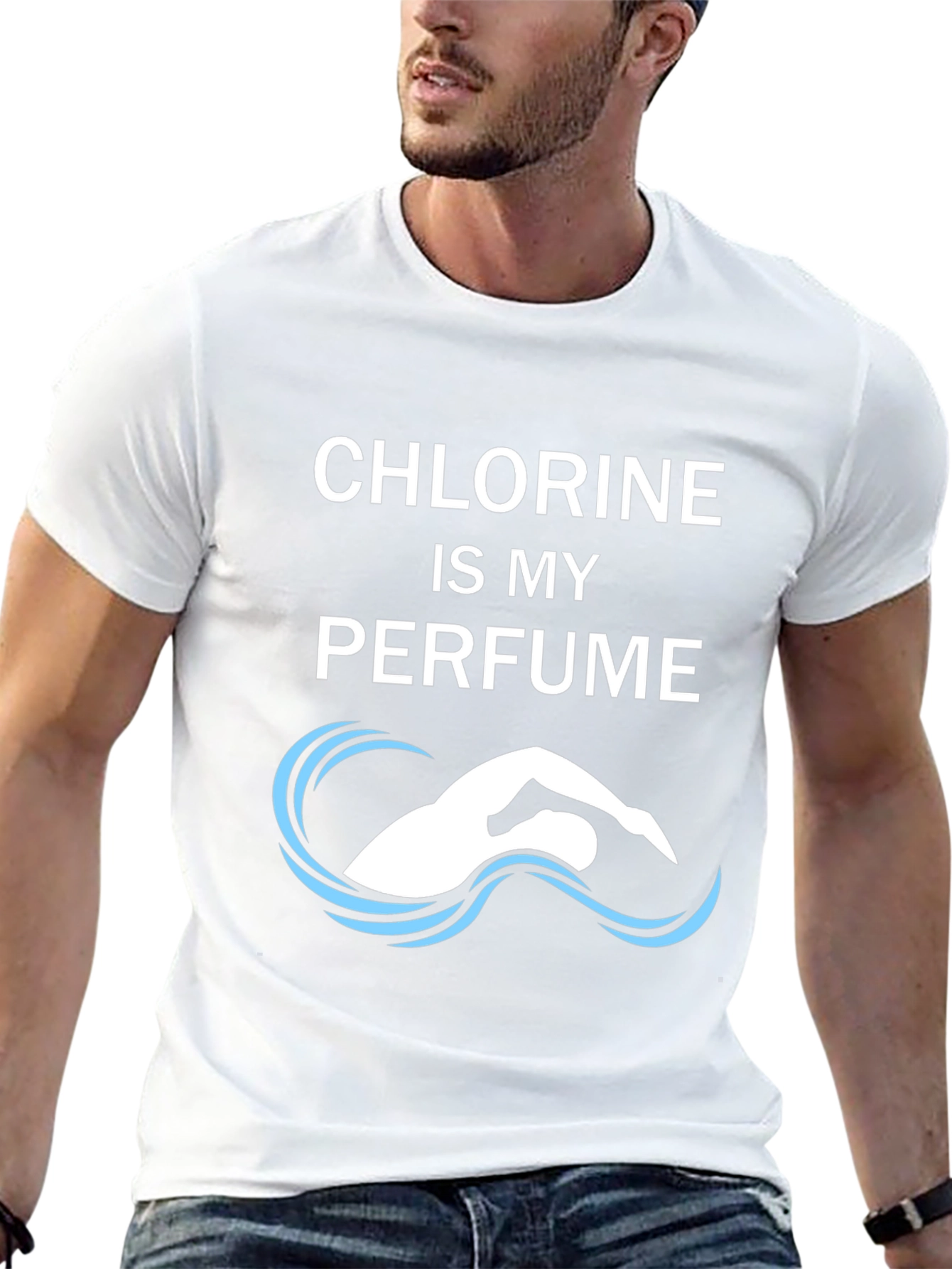 Chlorine is My Perfume Funny Swimmer T-Shirt