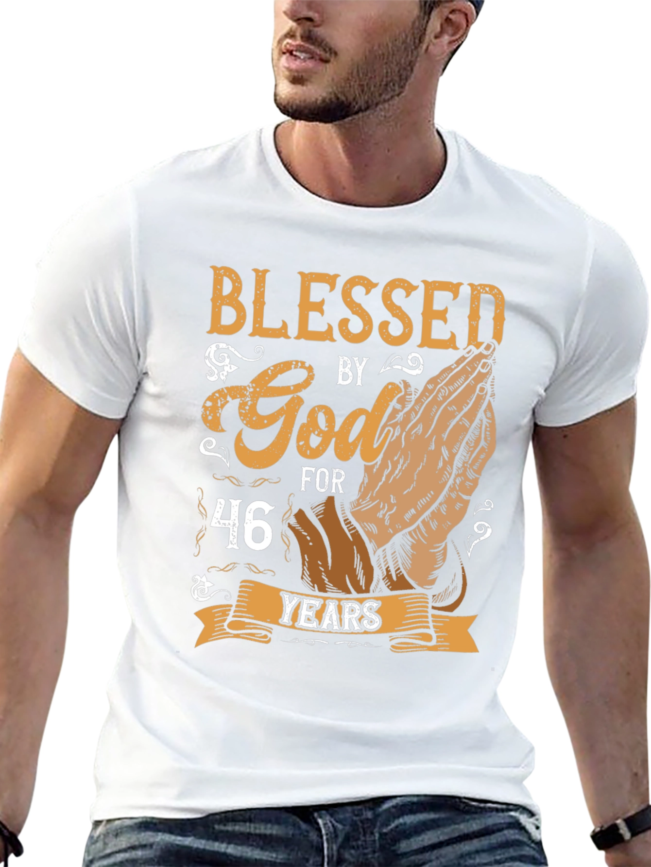 Blessed by God T-shirt - 46 Years
