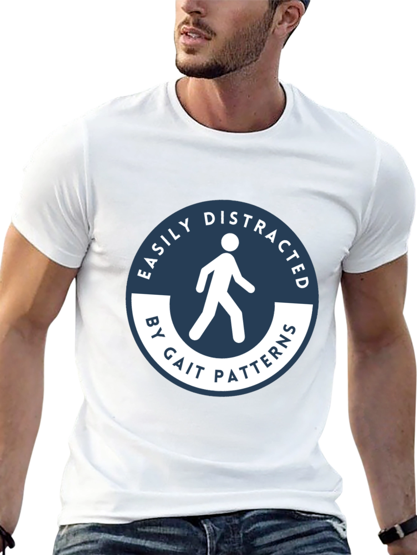 Easily Distracted Gait Patterns Black T-Shirt