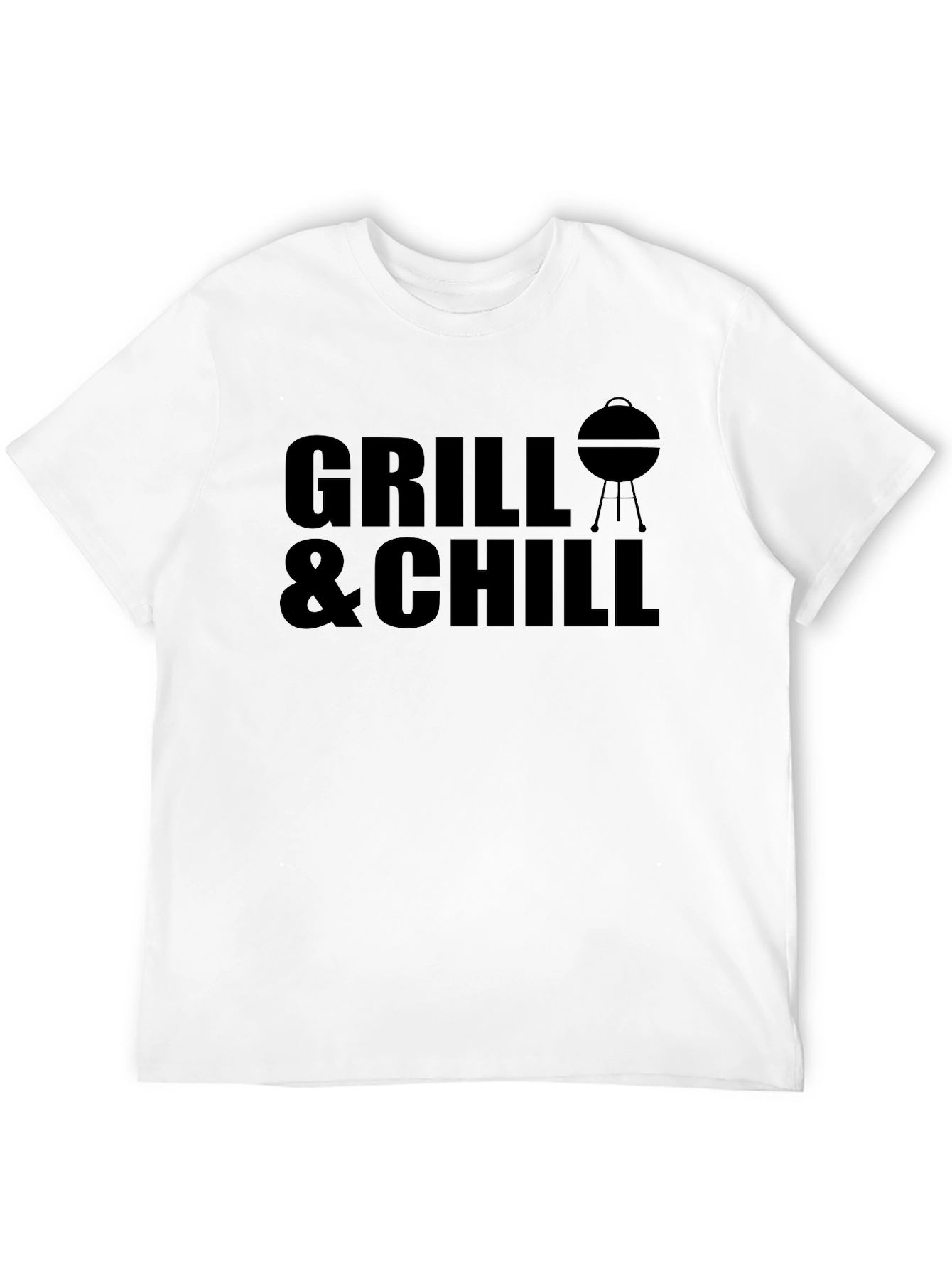Grill & Chill Black T-Shirt - BBQ Season Apparel