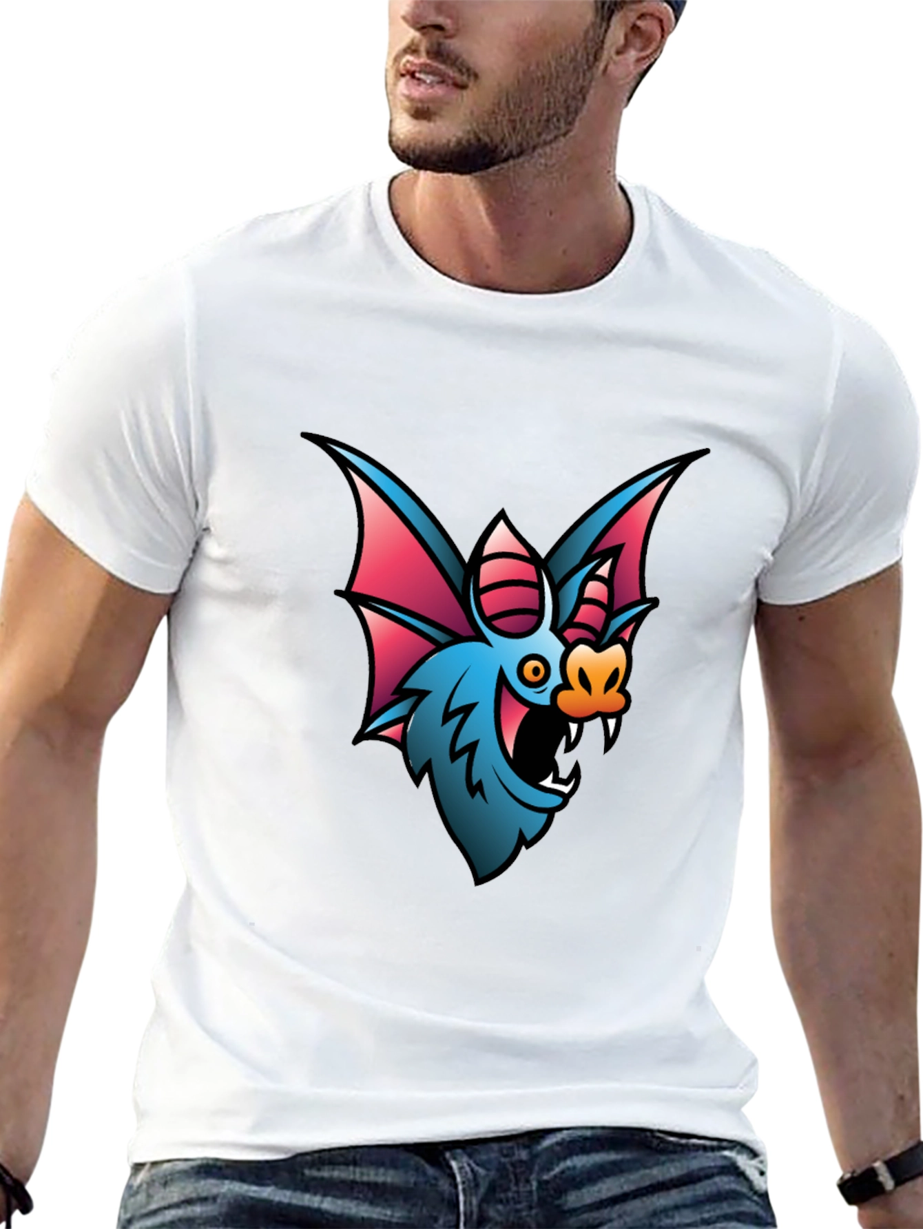 Bat Graphic T-Shirt - Unique & Stylish Design