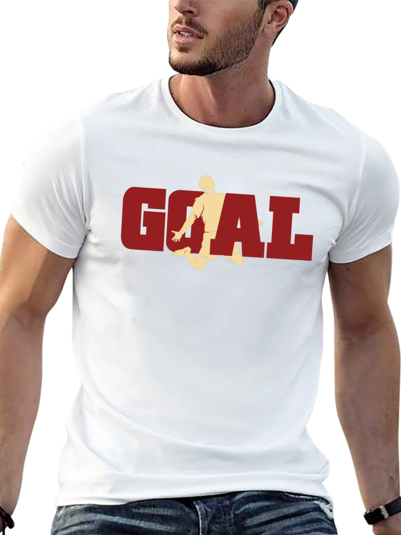 Goal! Graphic Tee - Black Cotton T-Shirt