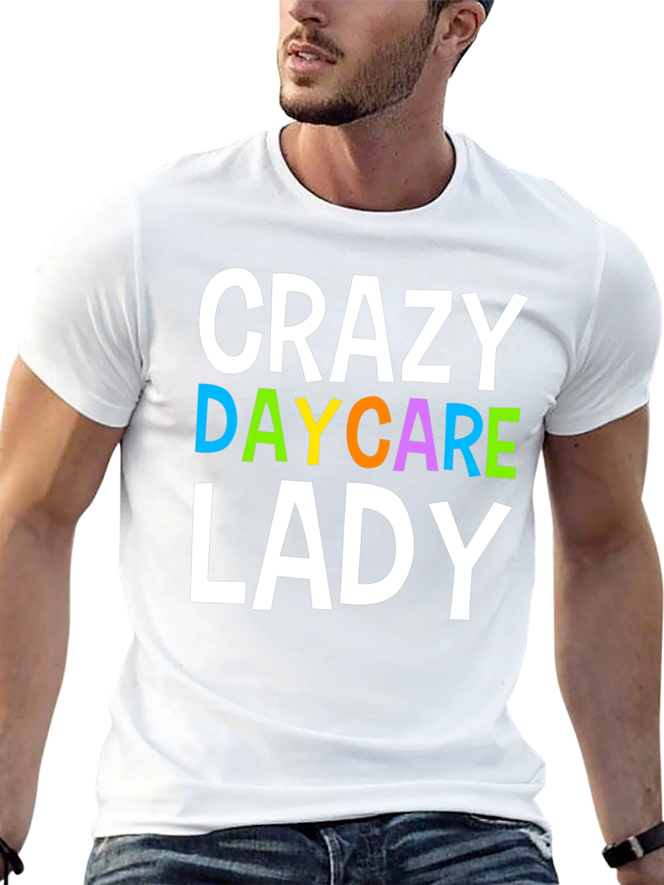 Crazy Daycare Lady T-Shirt - Novelty Graphic Tee