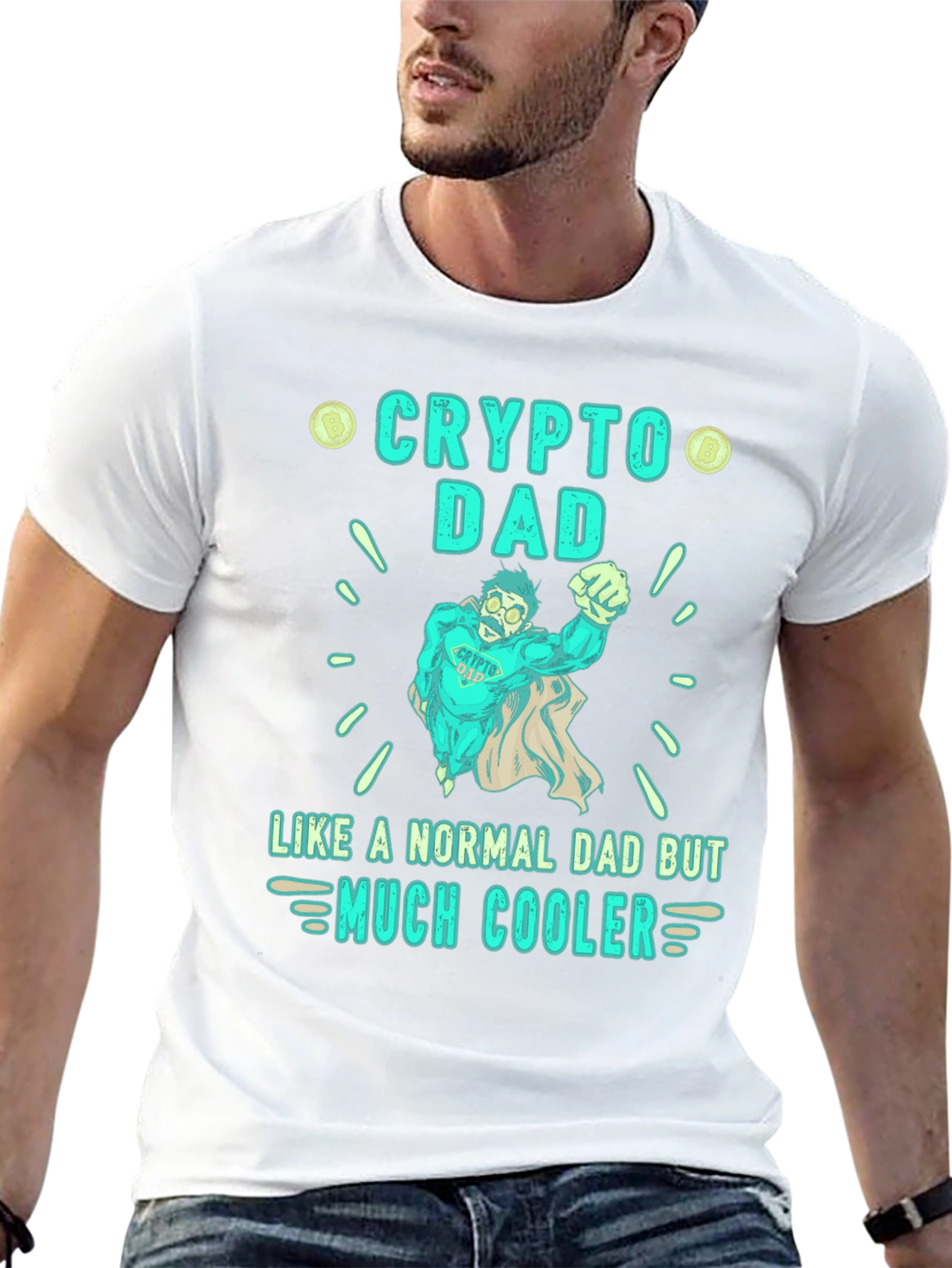 Crypto Dad T-Shirt - Much Cooler Fathers Day Gift