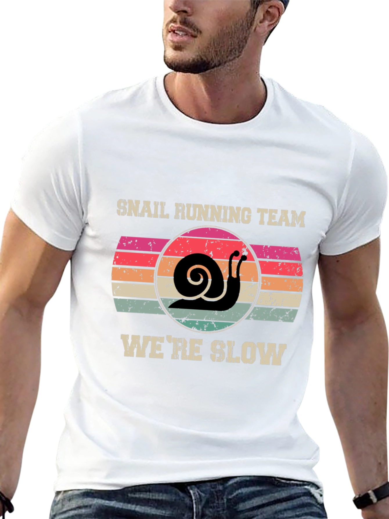 Snail Running Team T-Shirt - Were Slow Novelty Tee