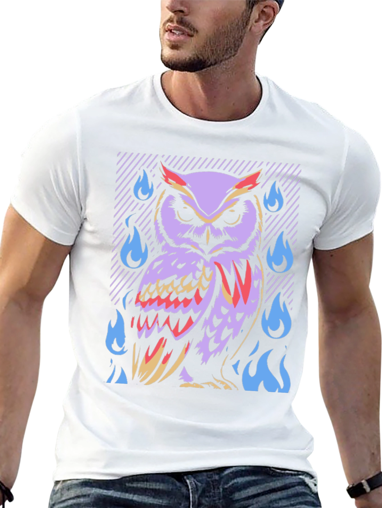 Mystic Owl T-Shirt - Artistic Graphic Tee