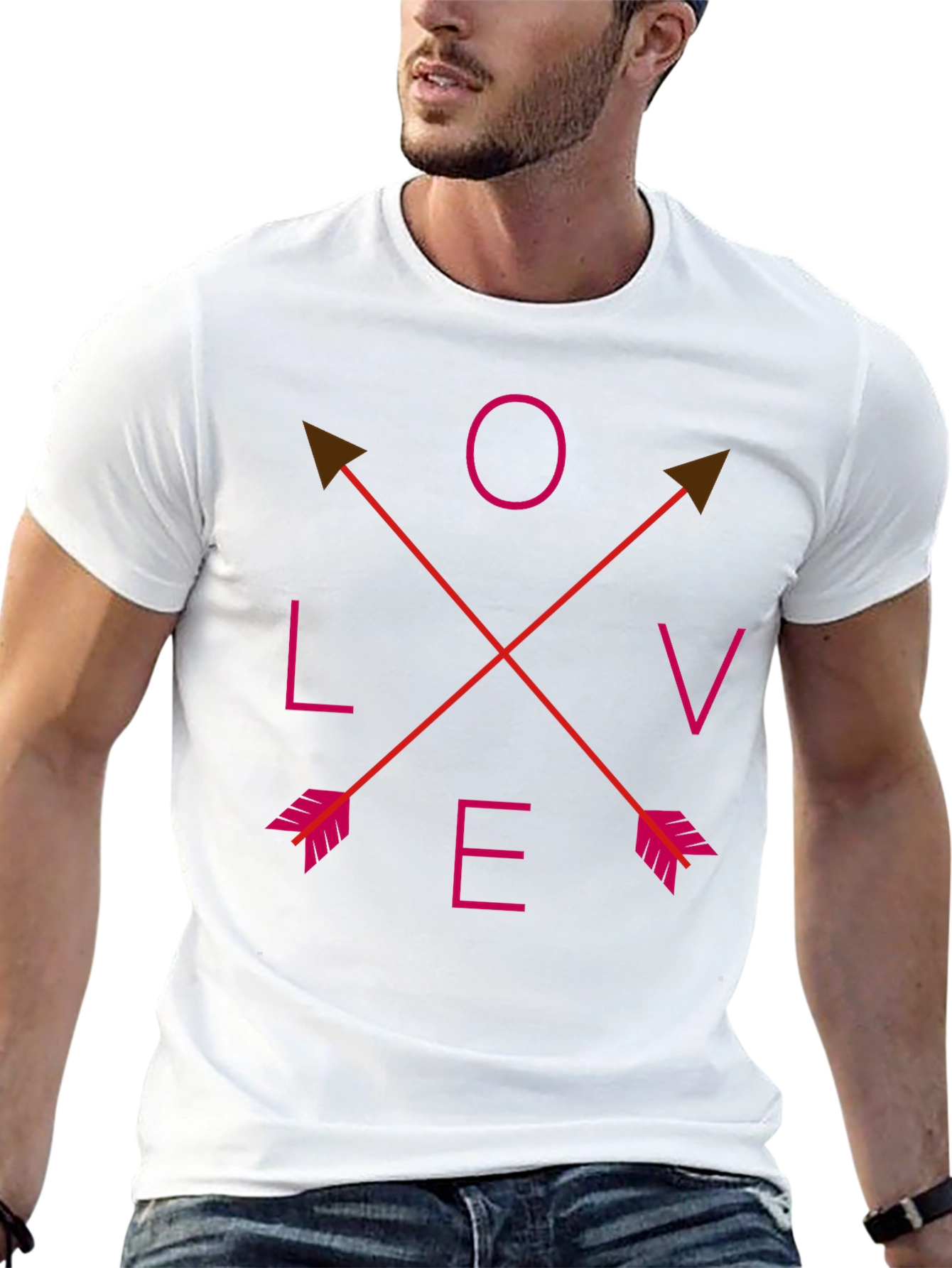 Love Arrows Graphic Tee - Trendy Casual T-Shirt