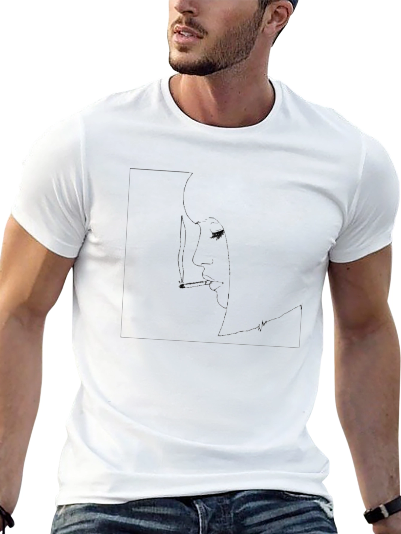 Mens Black Short Sleeve Graphic T-Shirt
