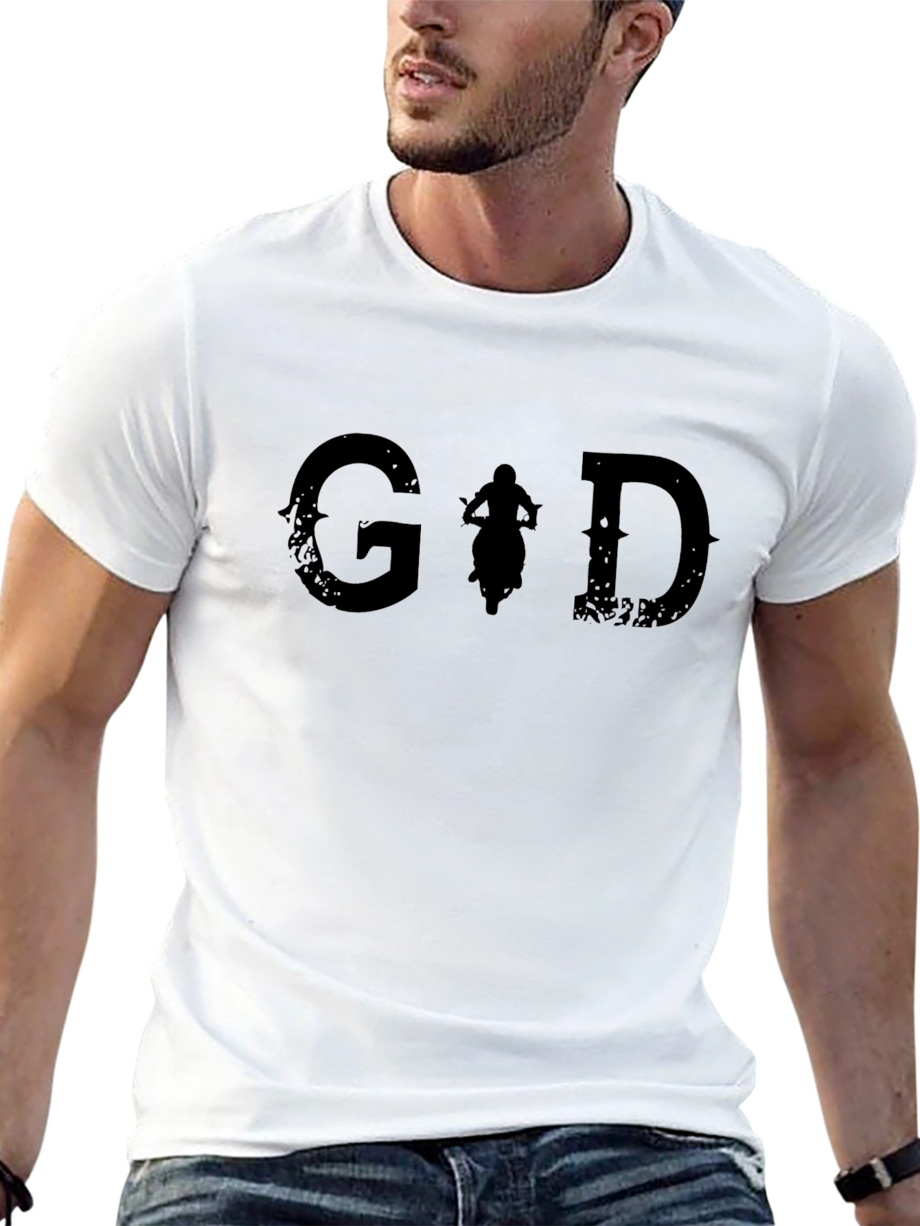 God Bike Rider Graphic T-Shirt