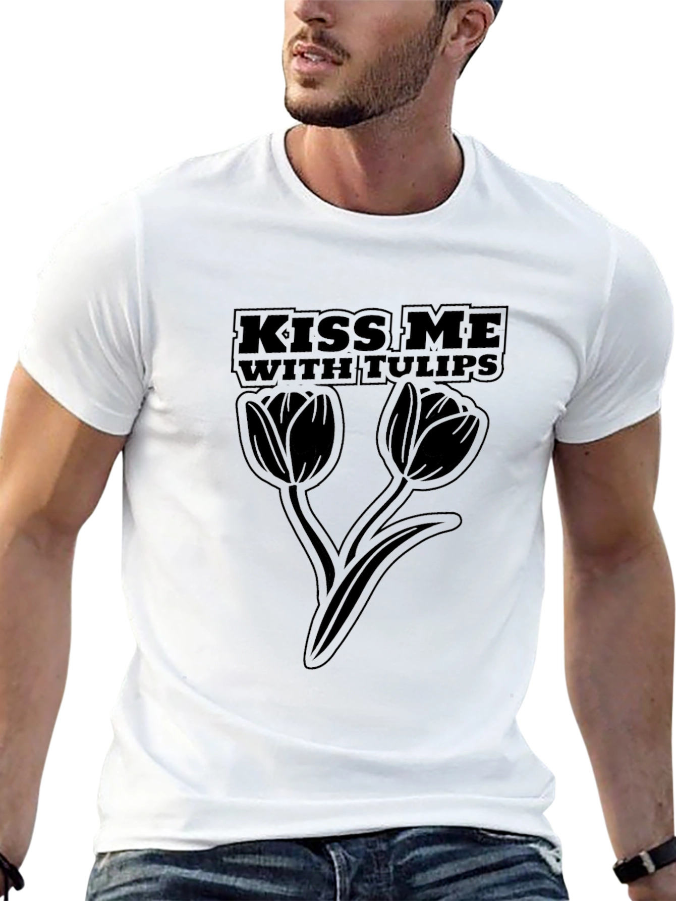 Kiss Me With Tulips Graphic Tee