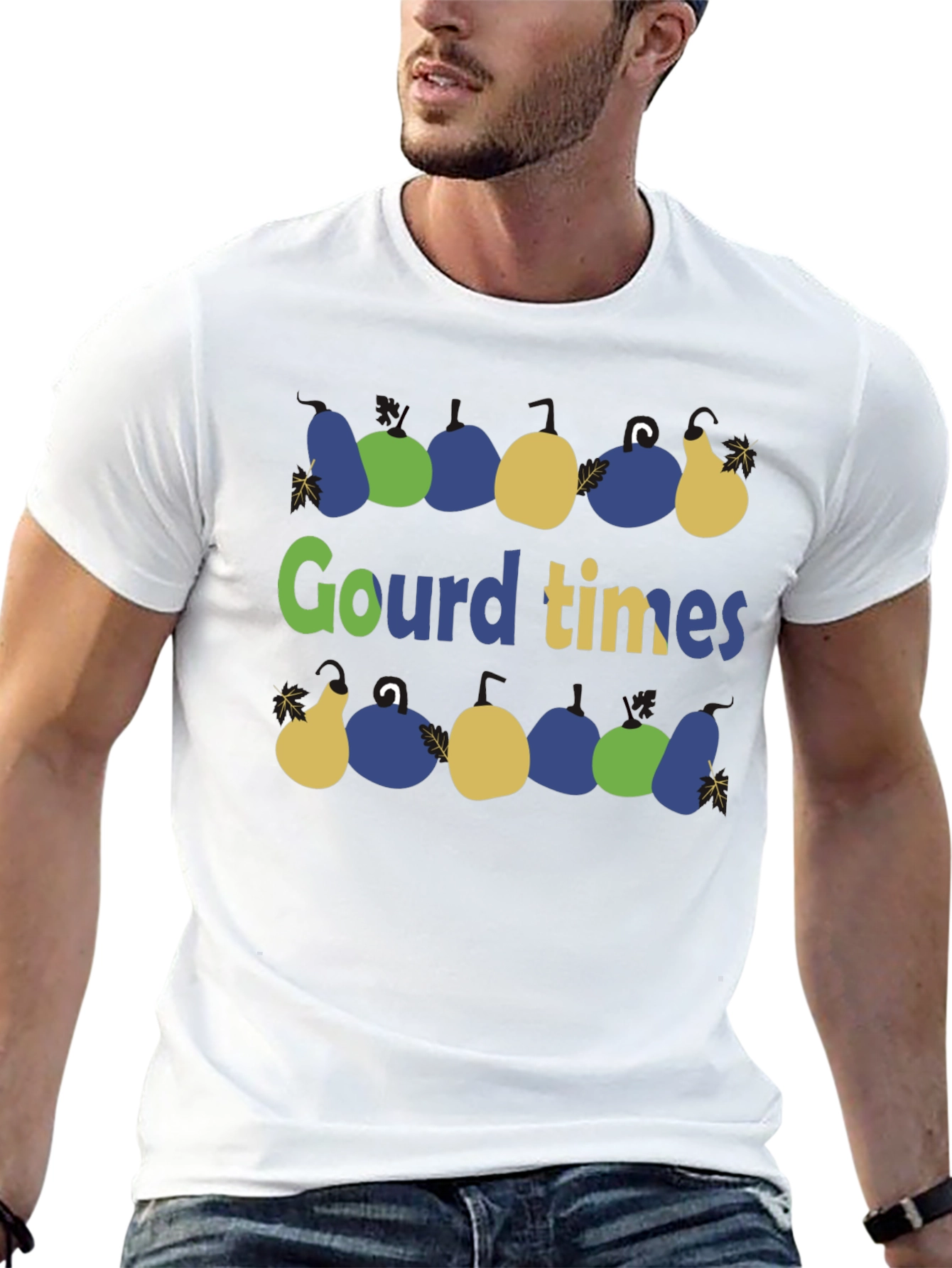 Gourd Times Black Cotton Graphic T-Shirt