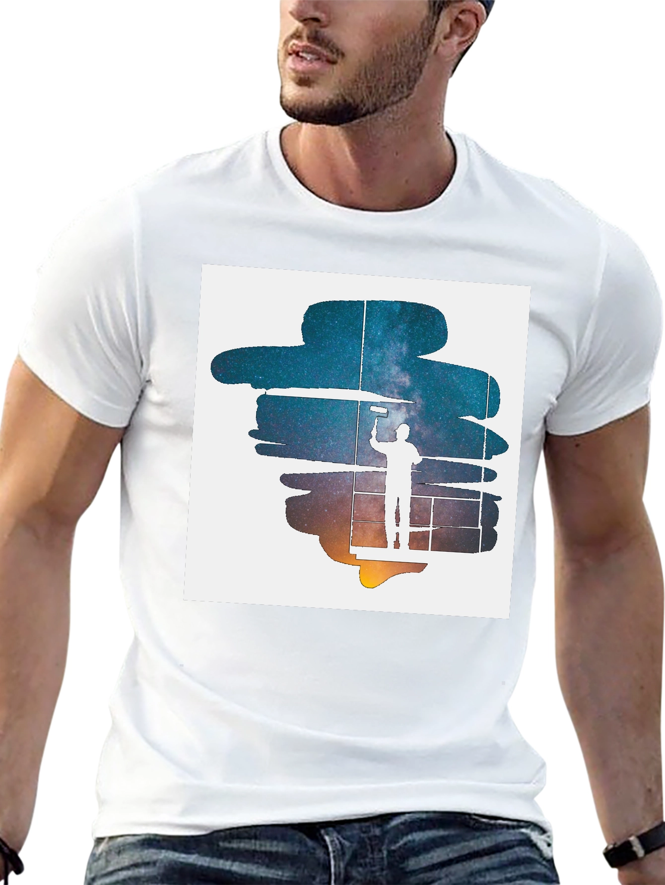 Painterly Galaxy Graphic Tee - Unisex