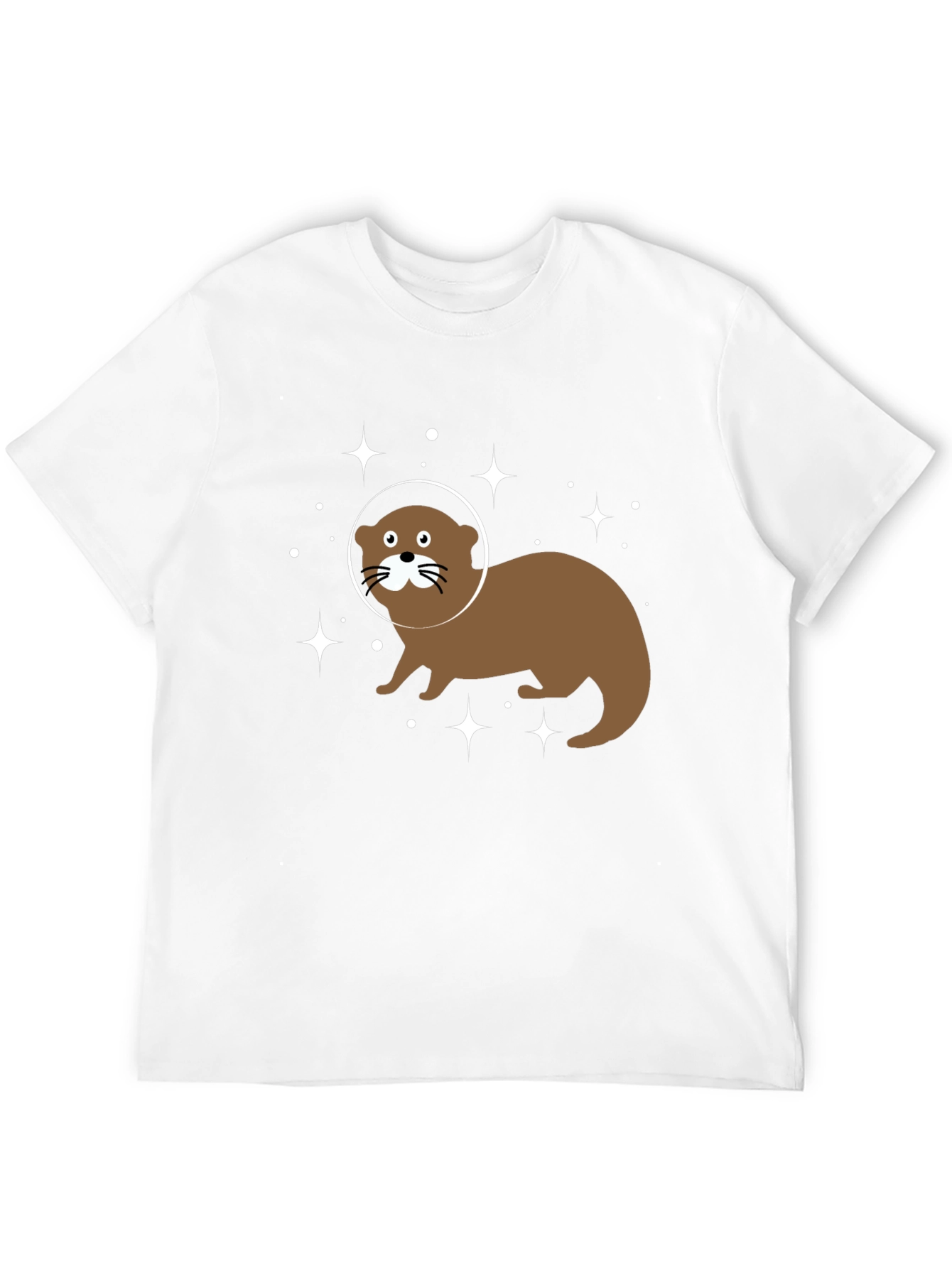 Space Otter Graphic Tee - Black