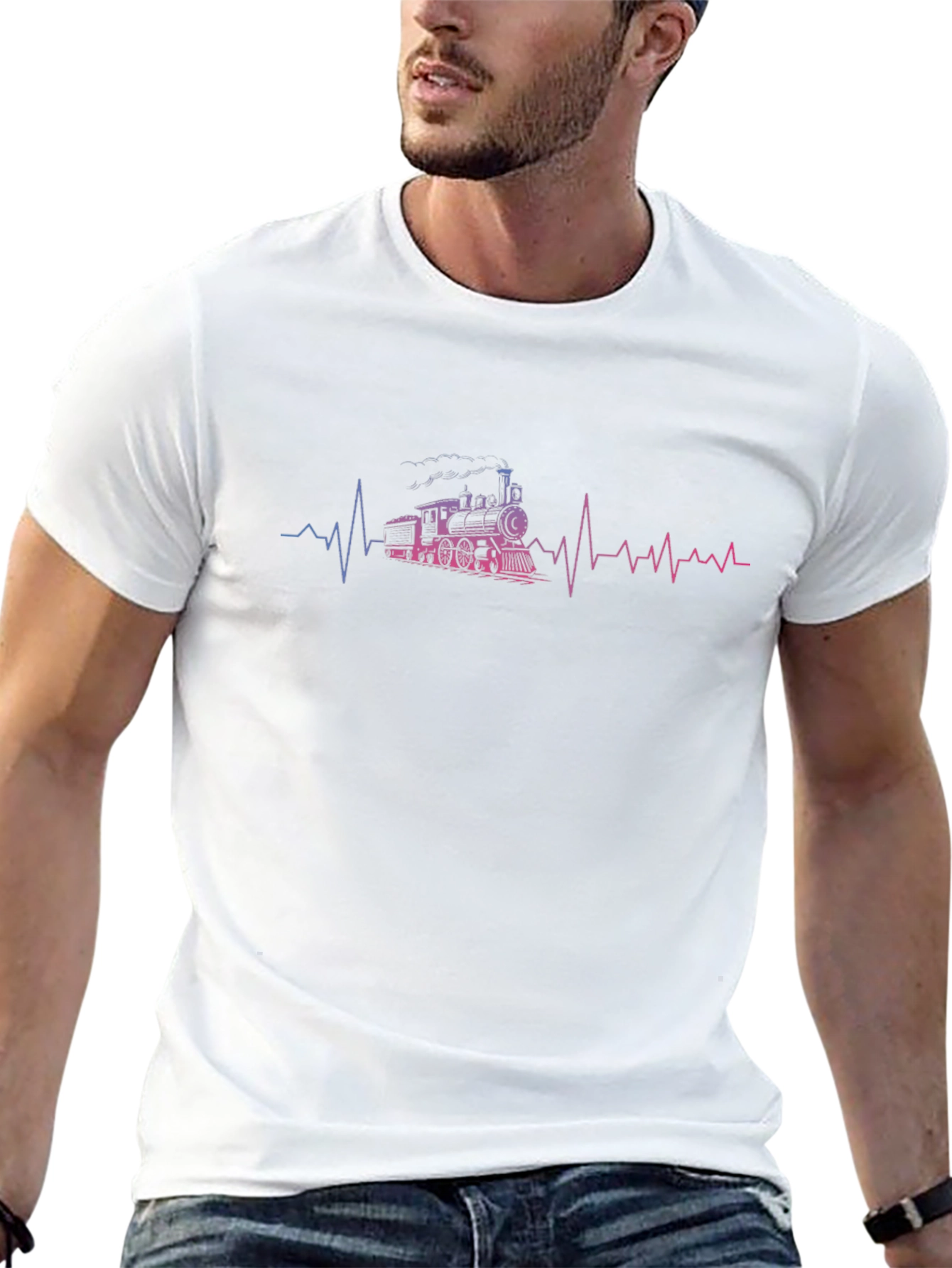Train Heartbeat Graphic Tee