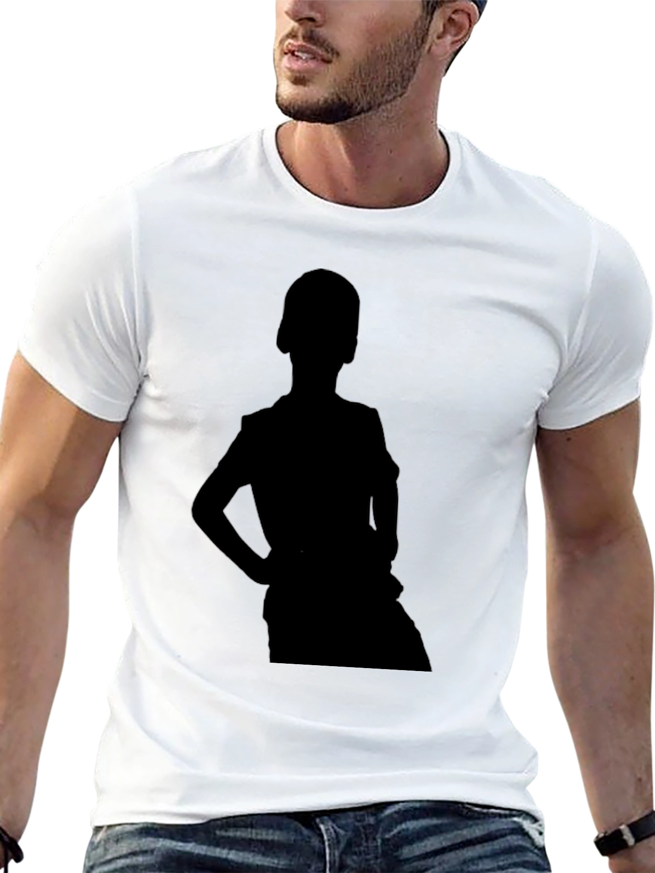 Black Silhouette Graphic Tee