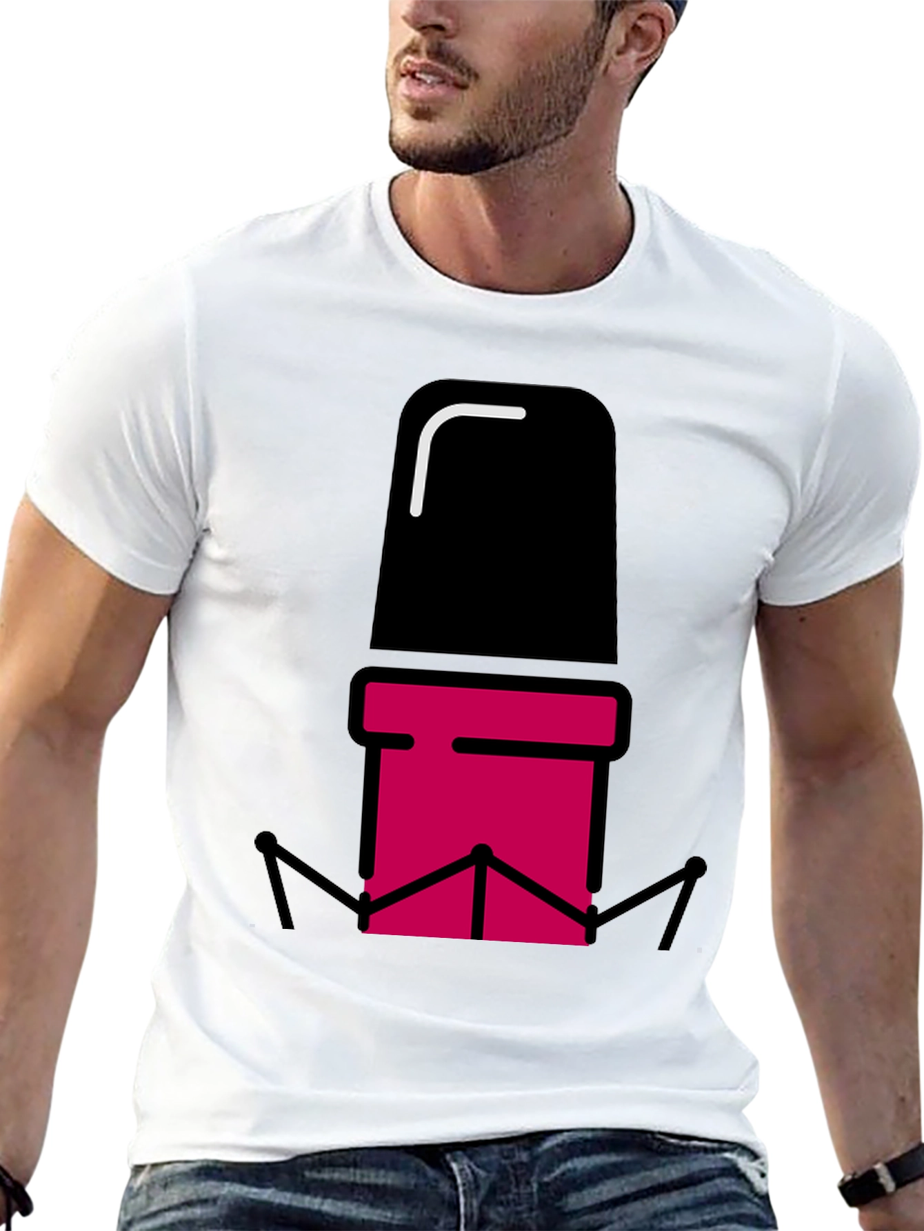 Modern Retro Microphone Graphic Tee