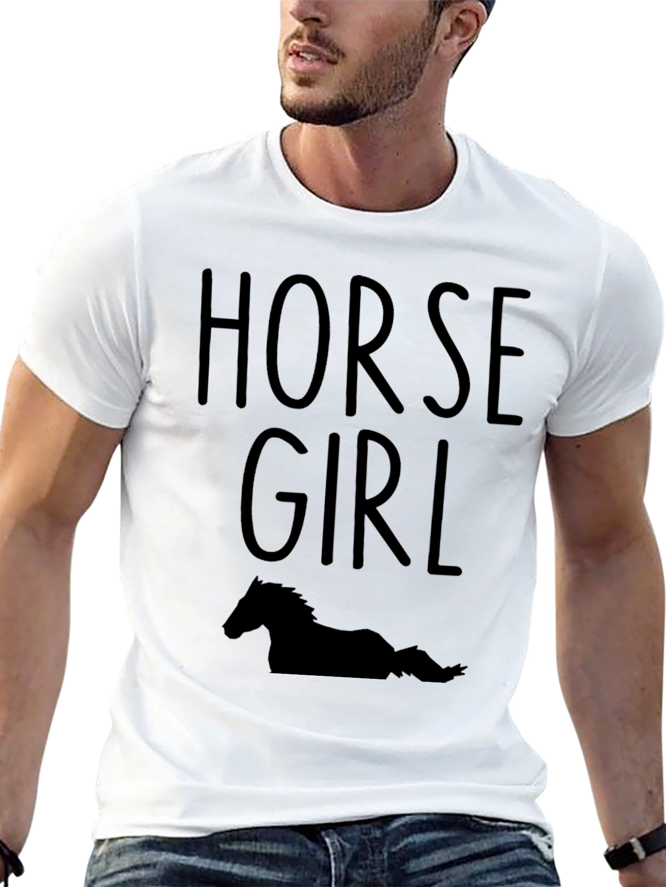 Horse Girl Tee - Equestrian Style Black T-Shirt