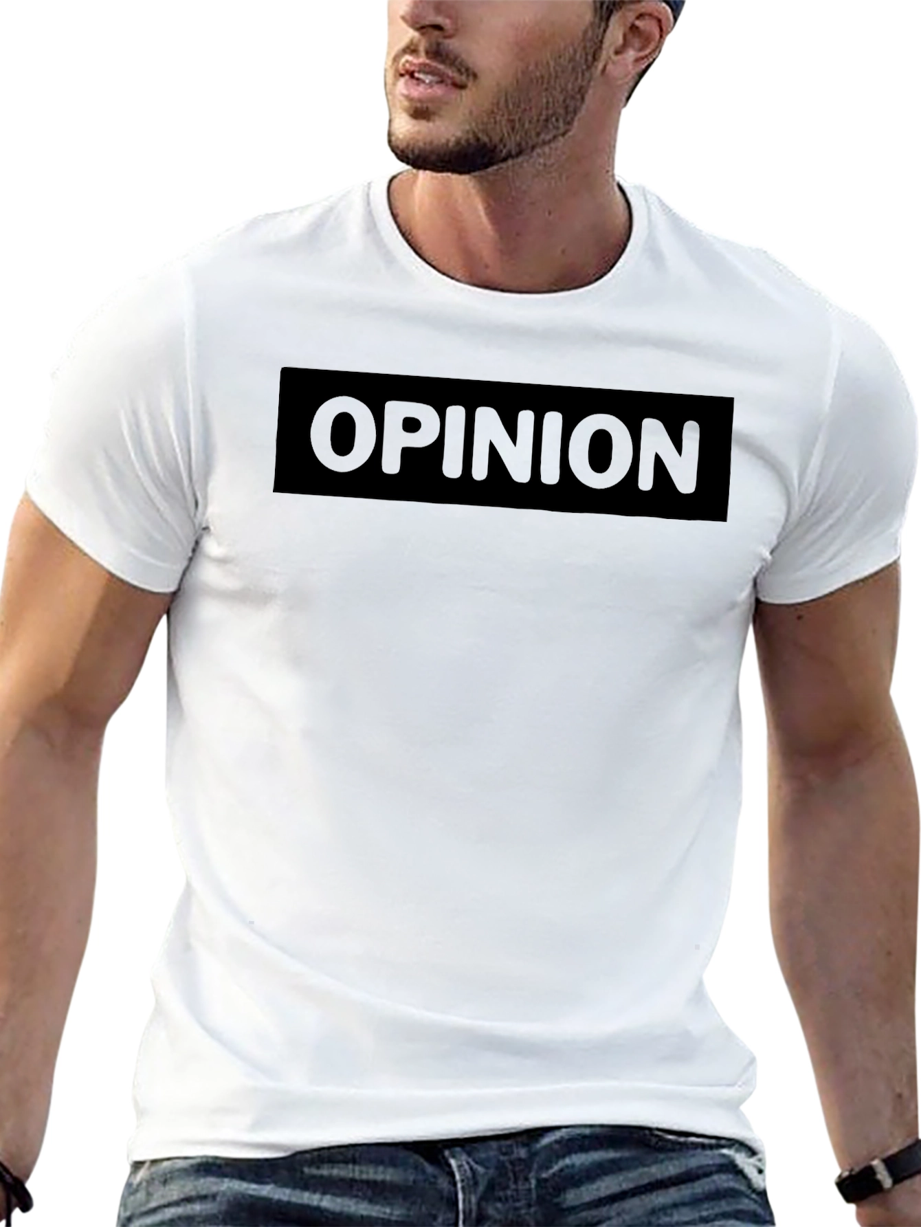 Black Opinion T-Shirt - Modern Casual Style