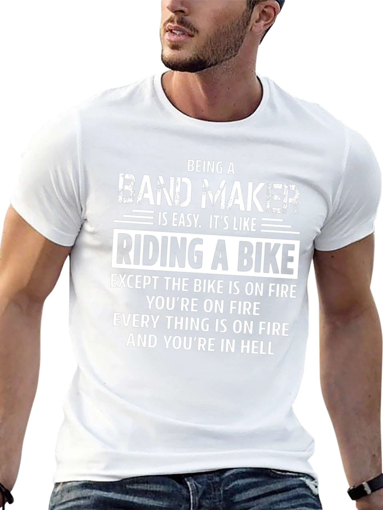Band Maker T-Shirt: Riding a Bike in Hell