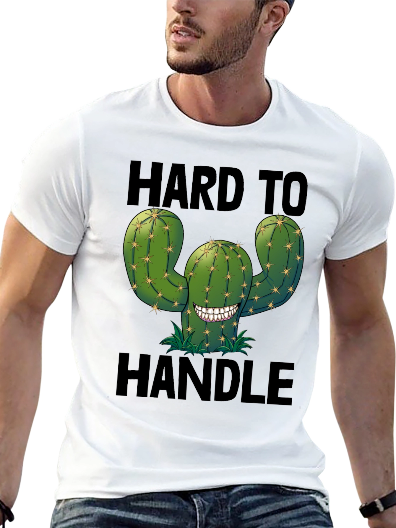 Hard to Handle Cactus T-Shirt - Funny Graphic Tee